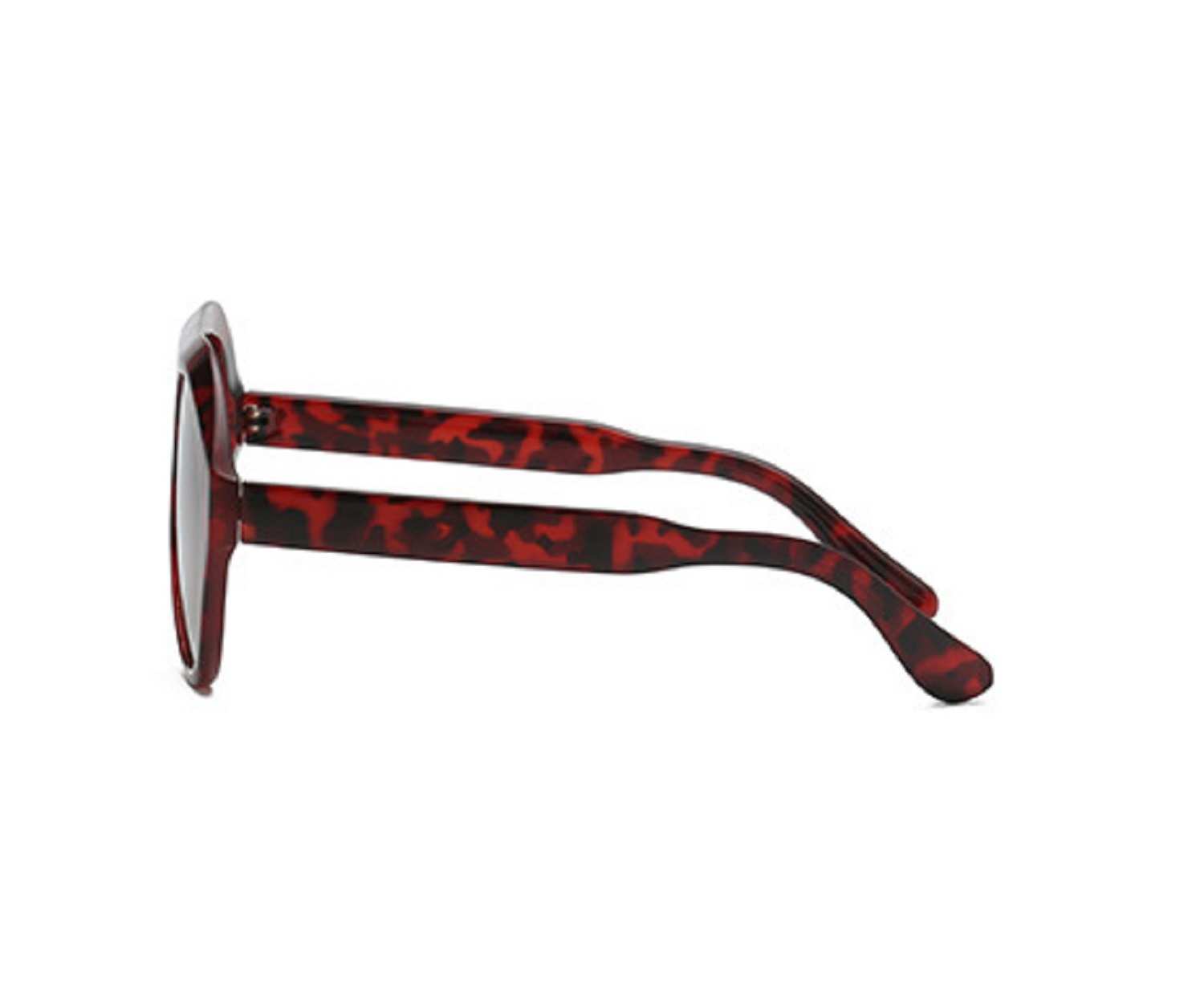 AUGEN By Visions India Retro Vintage Abstract Unisex Sunglasses UV400 Protected Large Size (Red, 105)