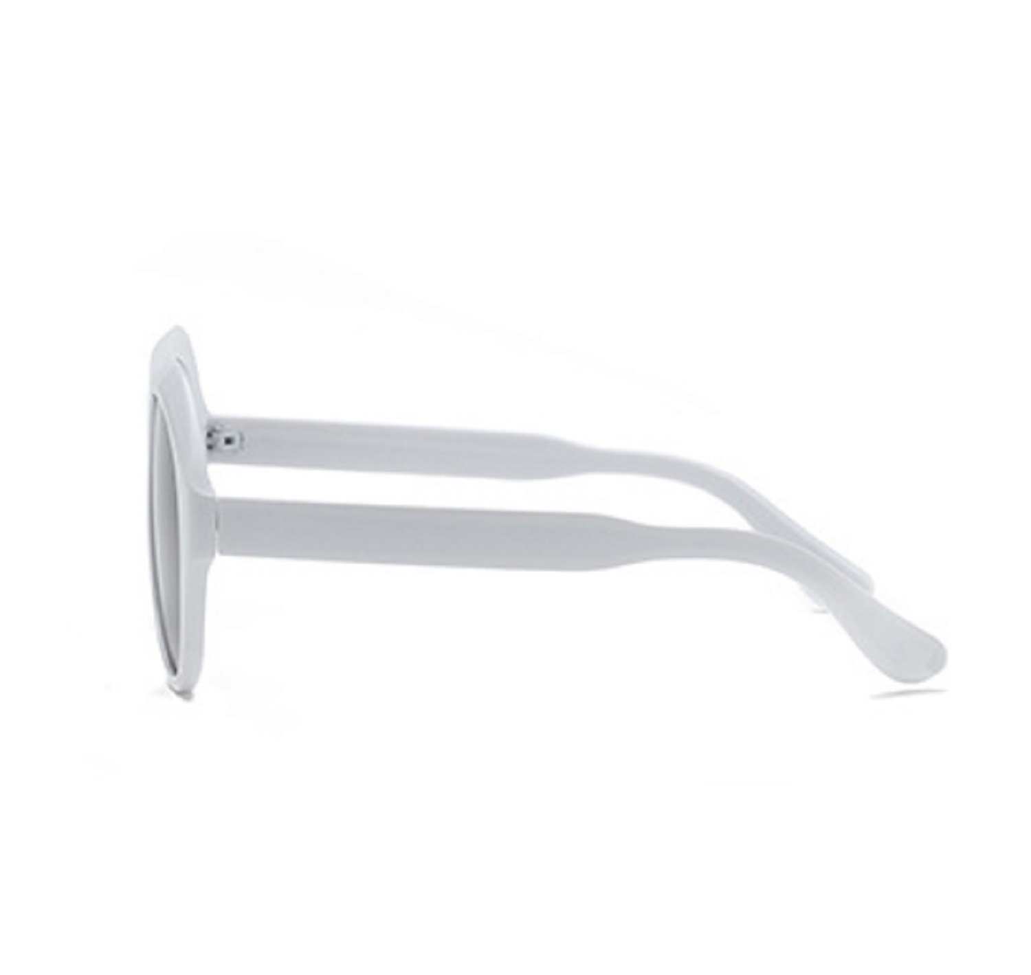 AUGEN By Visions India Retro Vintage Abstract Unisex Sunglasses UV400 Protected Large Size (White, 105)