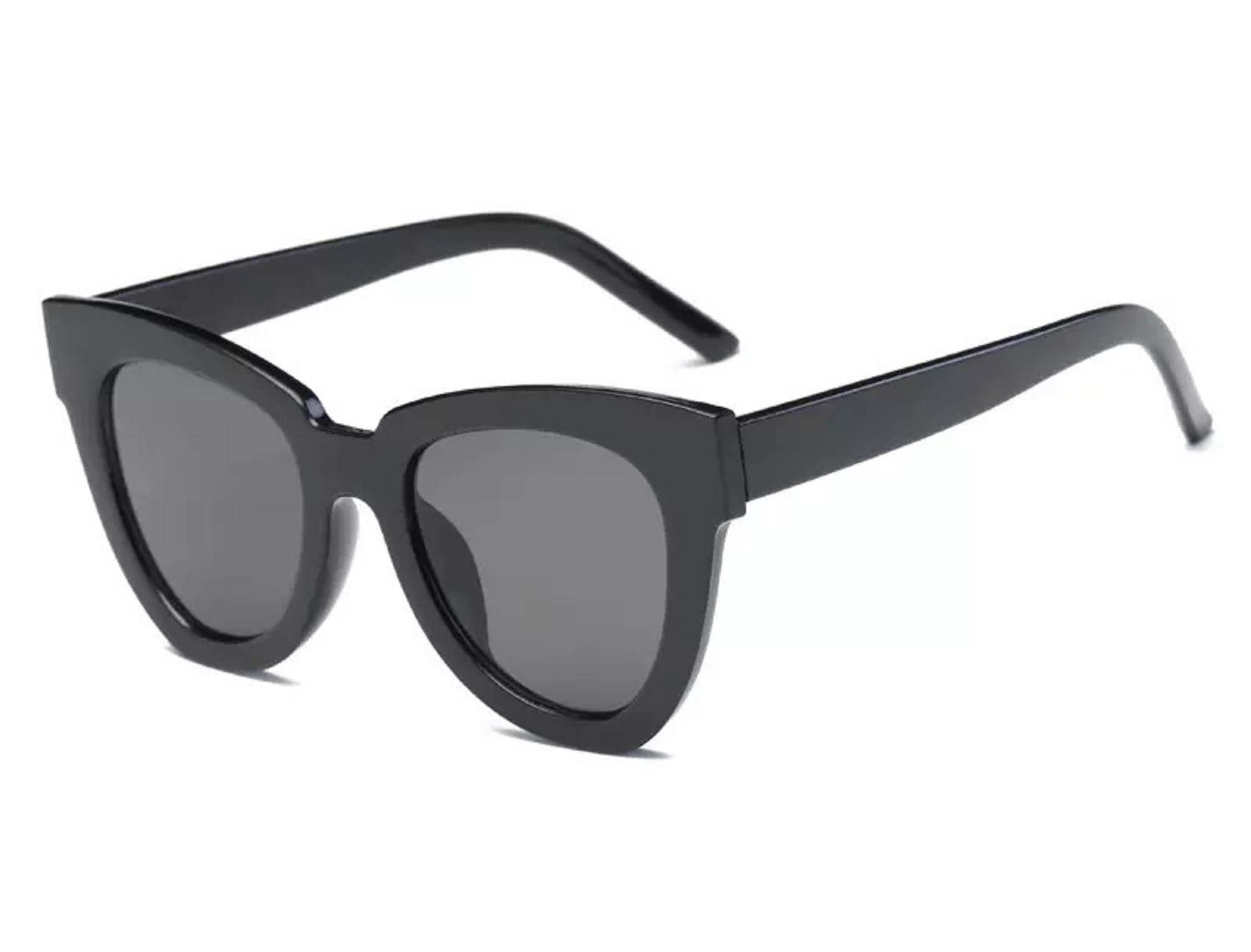 AUGEN By Visions India Retro Vintage Oversized Abstract Unisex Sunglasses UV400 Protected Large Size (Black, 108) - Pack of 1