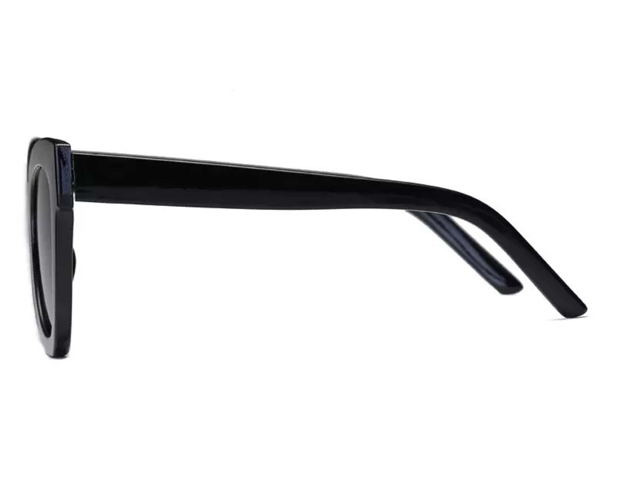 AUGEN By Visions India Retro Vintage Oversized Abstract Unisex Sunglasses UV400 Protected Large Size (Black, 108) - Pack of 1