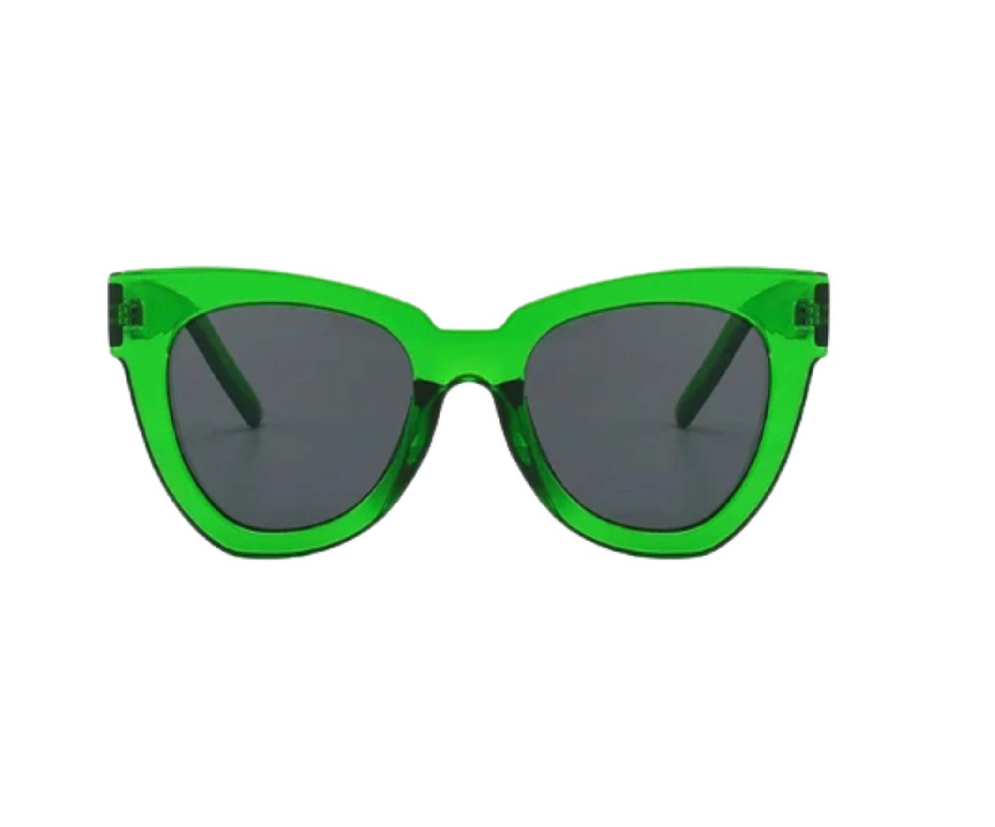 AUGEN By Visions India Retro Vintage Oversized Abstract Unisex Sunglasses UV400 Protected Large Size (Green, 108) - Pack of 1