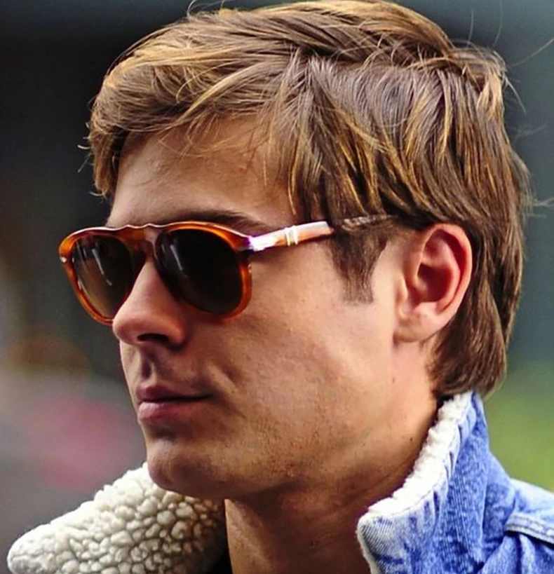 AUGEN By Visions India Retro Vintage Polarized Abstract Unisex Sunglasses UV400 Protected Medium Size (DaBrown2, 110)