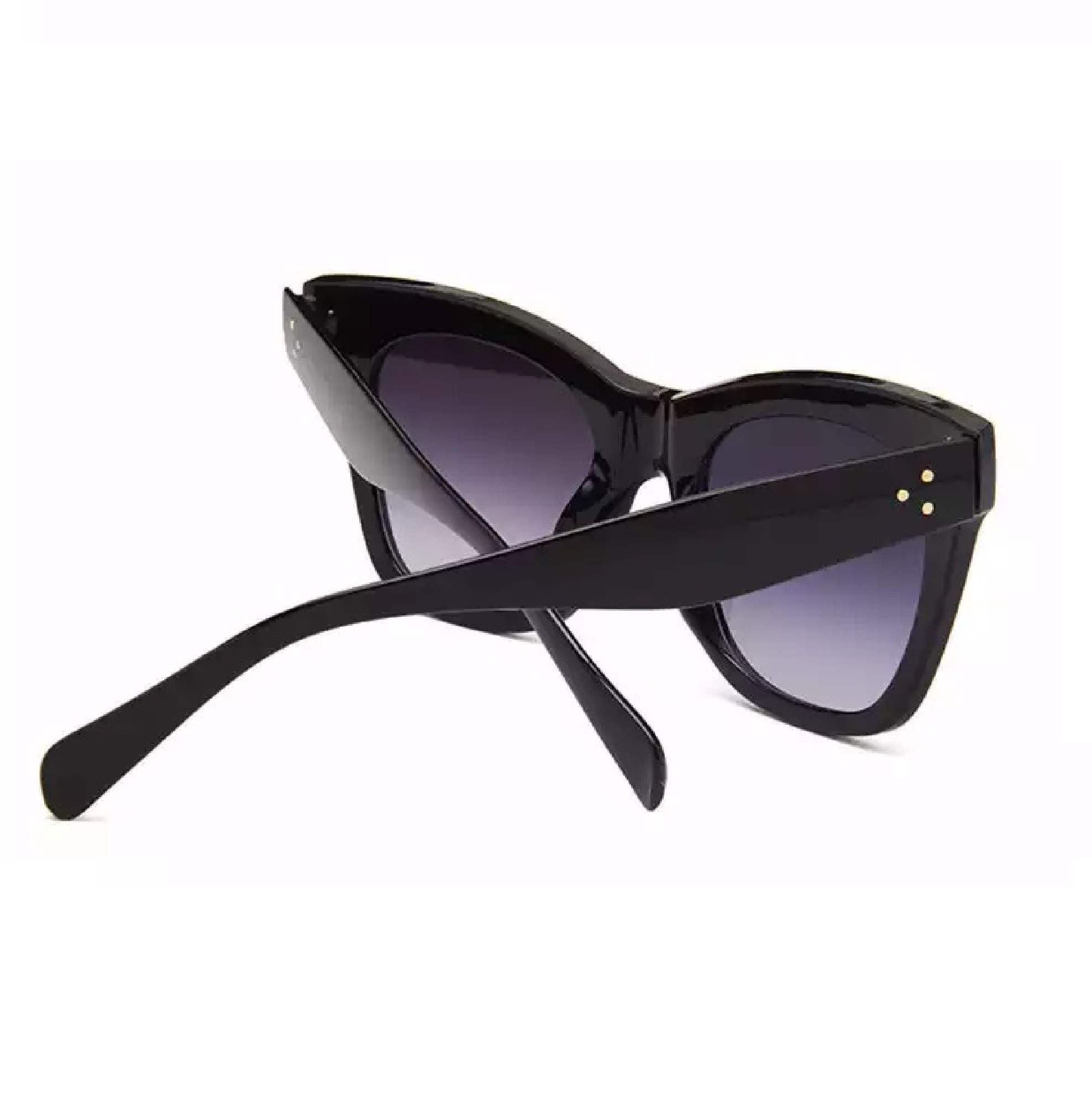 AUGEN By Visions India Retro Vintage Oversized Abstract Unisex Sunglasses UV400 Protected Large Size (C1, 111)