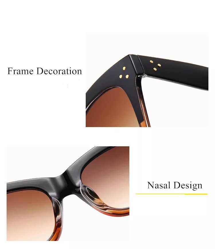 AUGEN By Visions India Retro Vintage Oversized Abstract Unisex Sunglasses UV400 Protected Large Size (C4, 111)