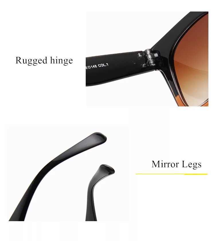 AUGEN By Visions India Retro Vintage Oversized Abstract Unisex Sunglasses UV400 Protected Large Size (C4, 111)