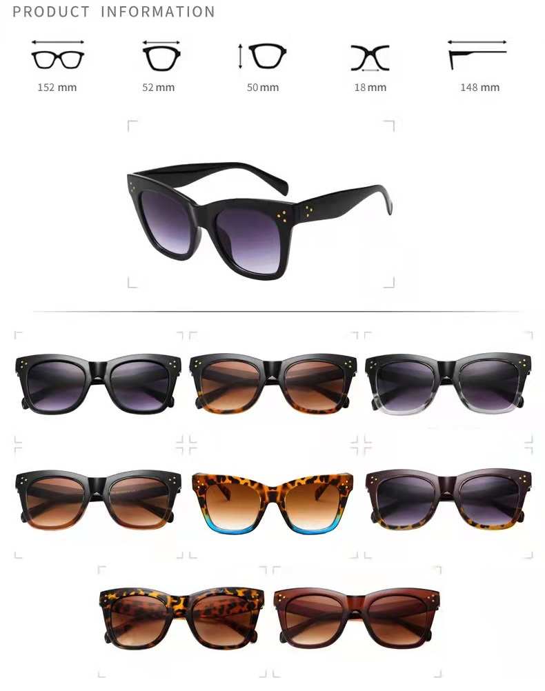 AUGEN By Visions India Retro Vintage Oversized Abstract Unisex Sunglasses UV400 Protected Large Size (C4, 111)