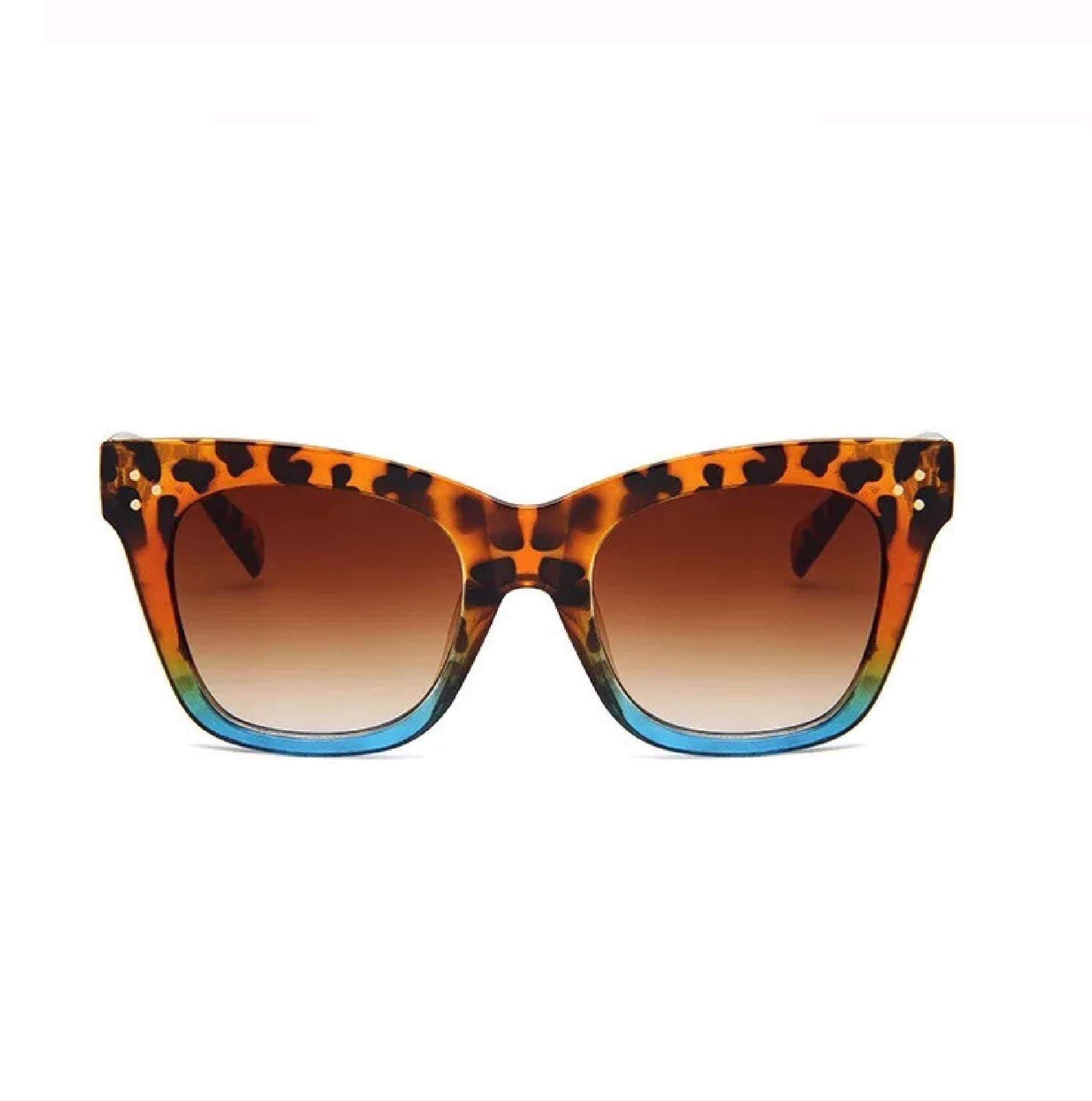 AUGEN By Visions India Retro Vintage Oversized Abstract Unisex Sunglasses UV400 Protected Large Size (C5, 111)