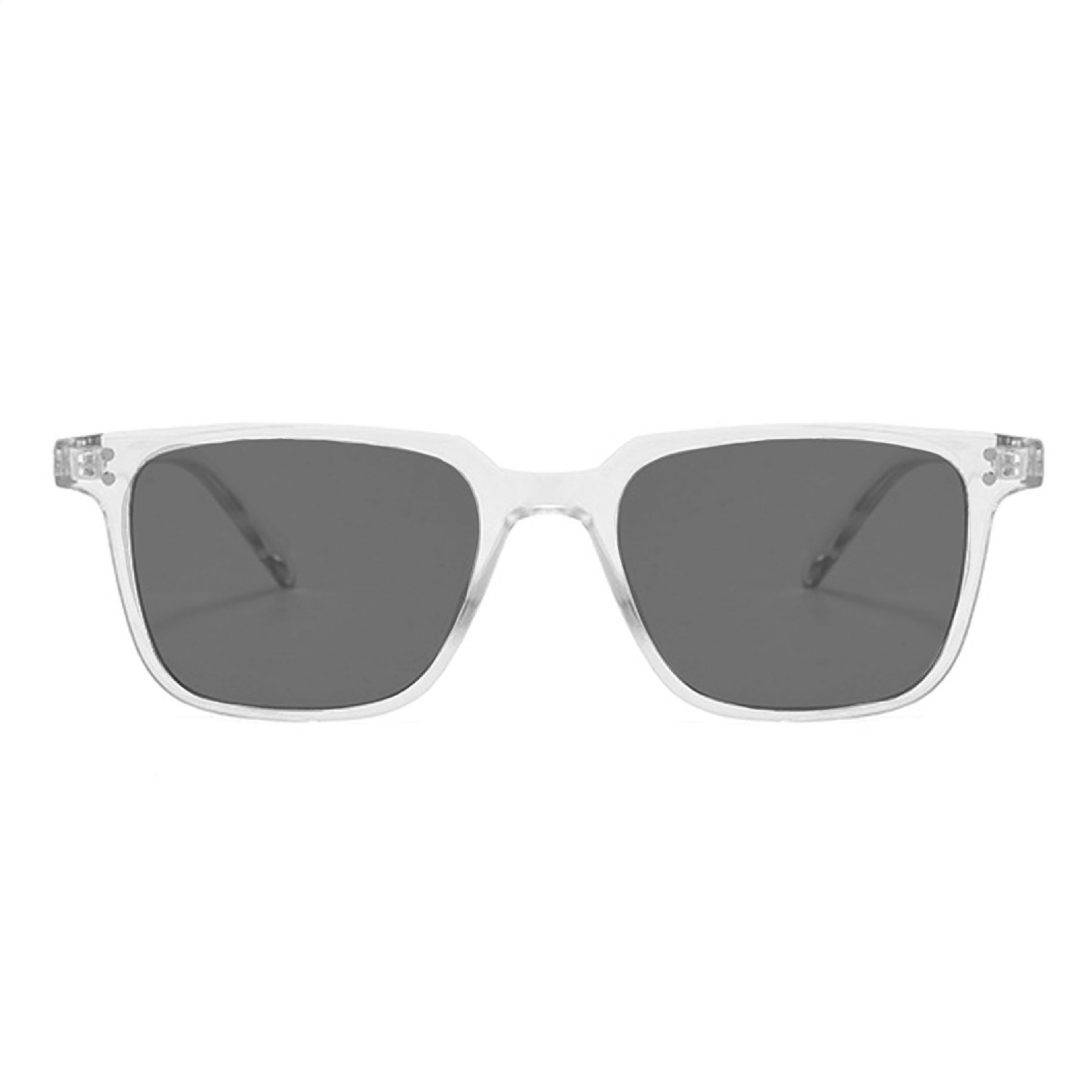 AUGEN By Visions India Retro Vintage Square Abstract Unisex Sunglasses UV400 Protected Medium Size (Black 2, 116)