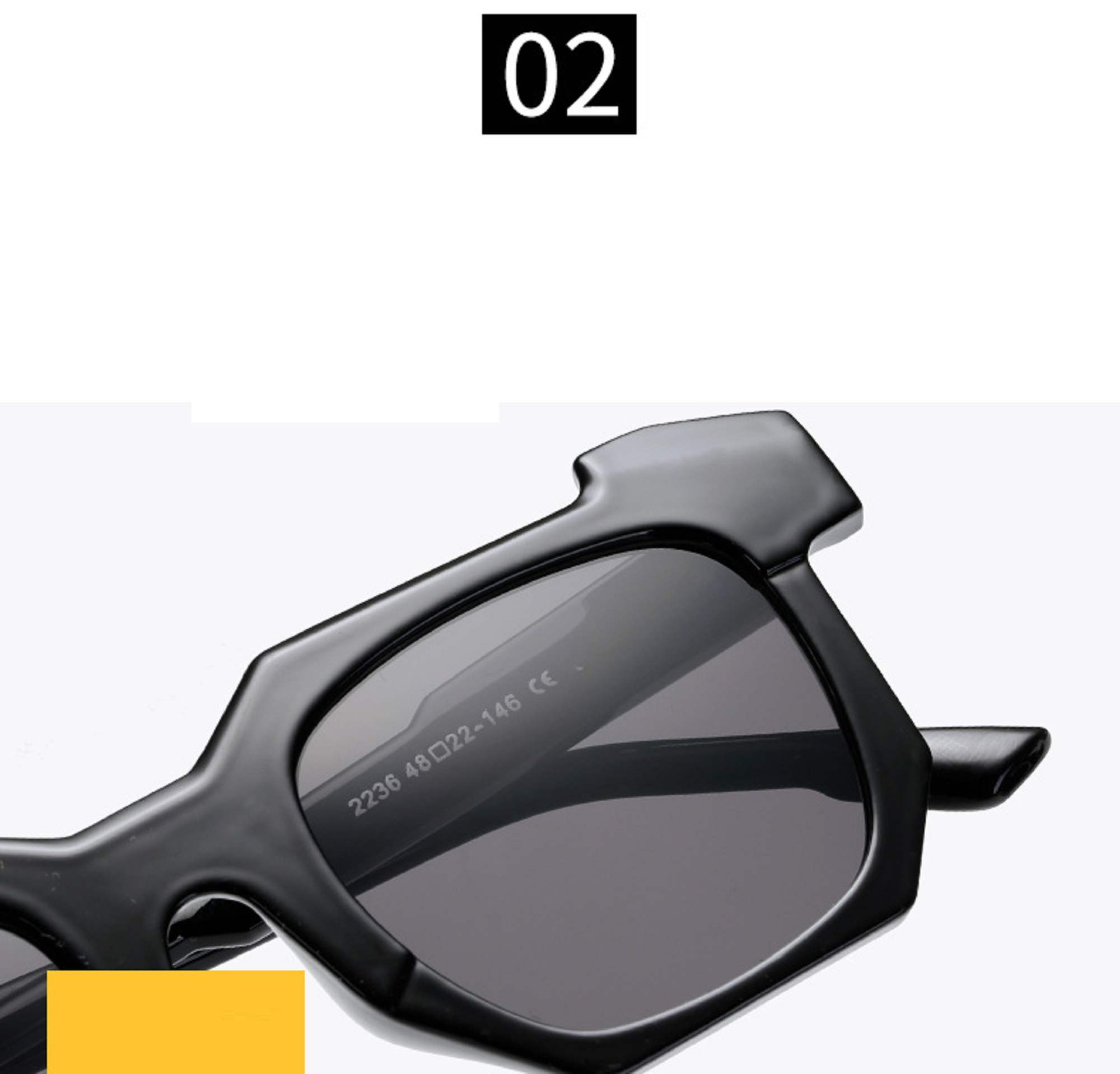 AUGEN By Visions India Retro Vintage Square Abstract Unisex Sunglasses UV400 Protected Medium Size (Brown2, 117) - Pack of 1