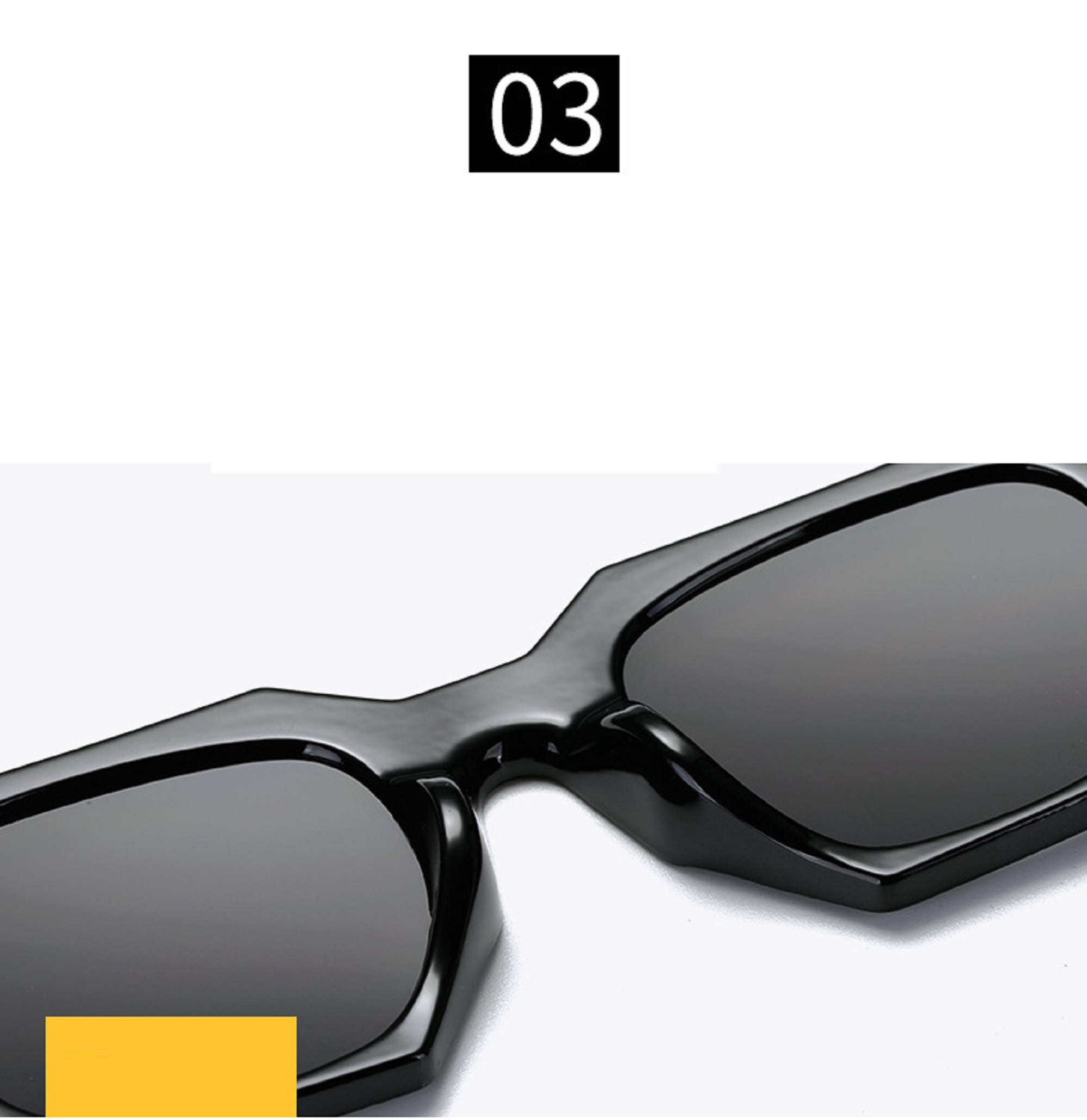 AUGEN By Visions India Retro Vintage Square Abstract Unisex Sunglasses UV400 Protected Medium Size (Brown2, 117) - Pack of 1