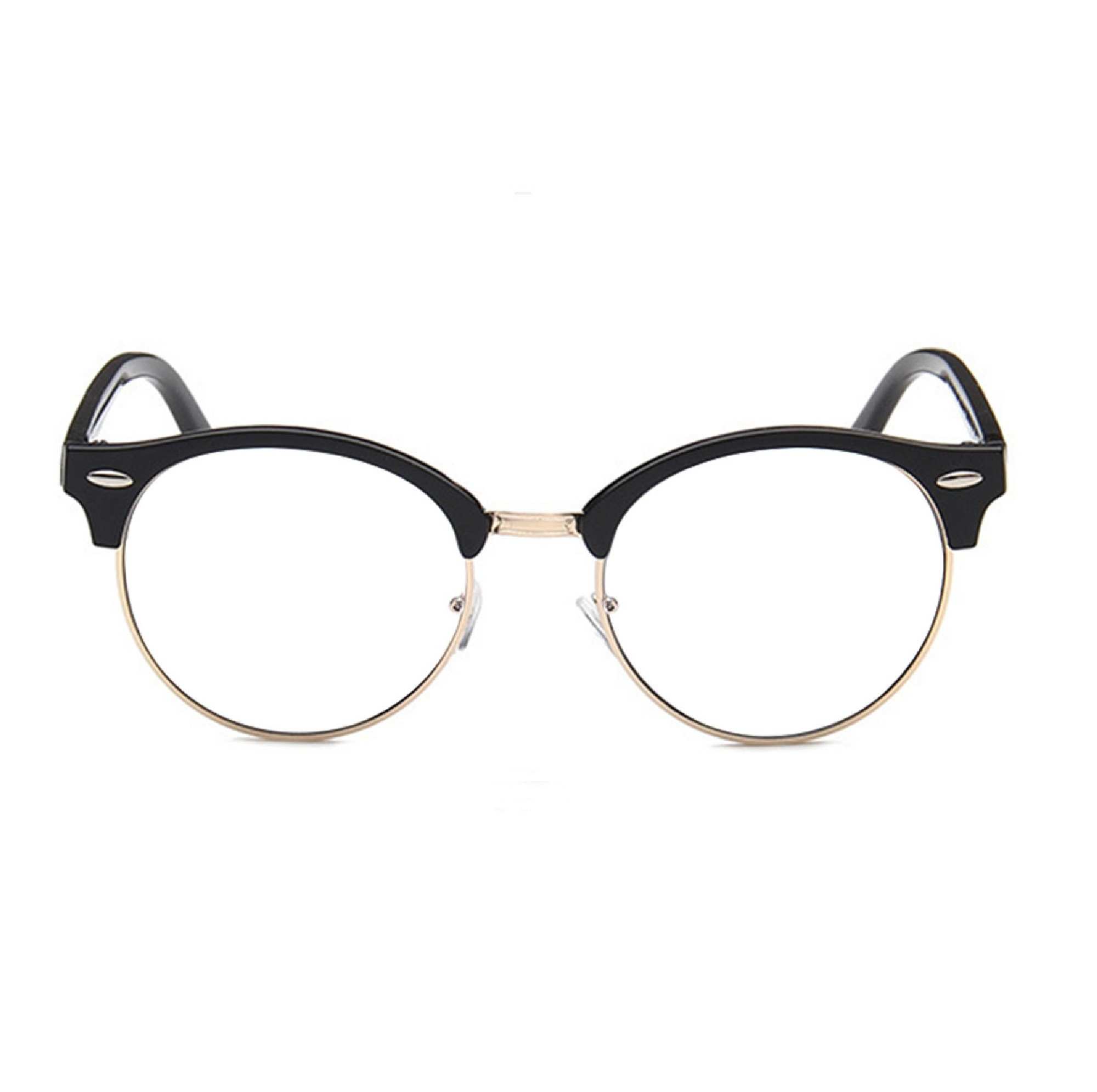 AUGEN By Visions India Retro Vintage Round Abstract Unisex Sunglasses UV400 Protected Medium Size (Clear, 122)