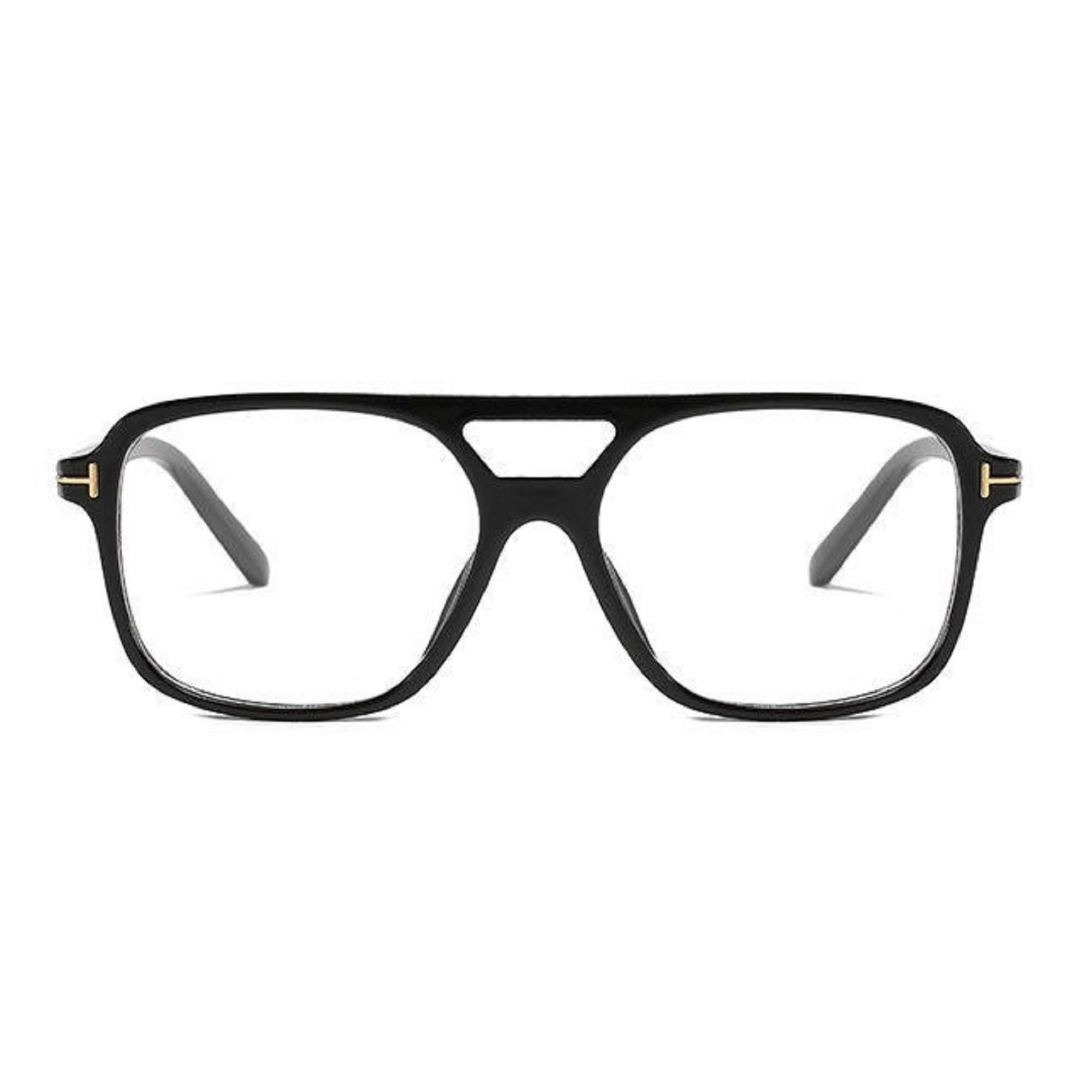 AUGEN By Visions India Retro Vintage Pilot Abstract Unisex Sunglasses UV400 Protected Medium Size (Clear, 123)- Pack of 1
