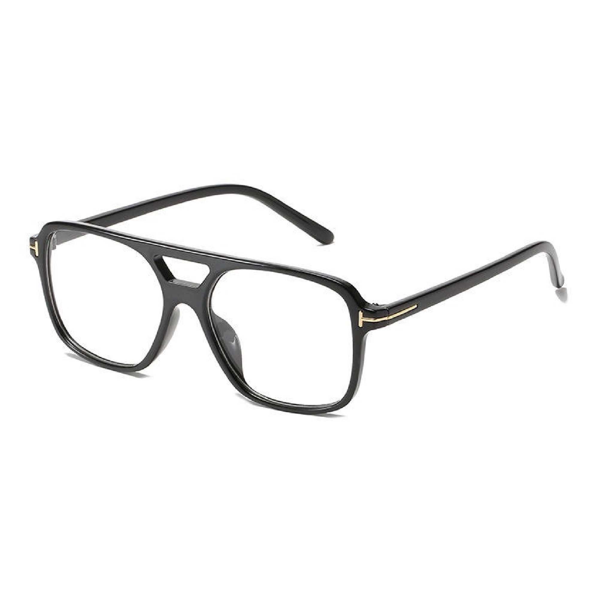 AUGEN By Visions India Retro Vintage Pilot Abstract Unisex Sunglasses UV400 Protected Medium Size (Clear, 123)- Pack of 1