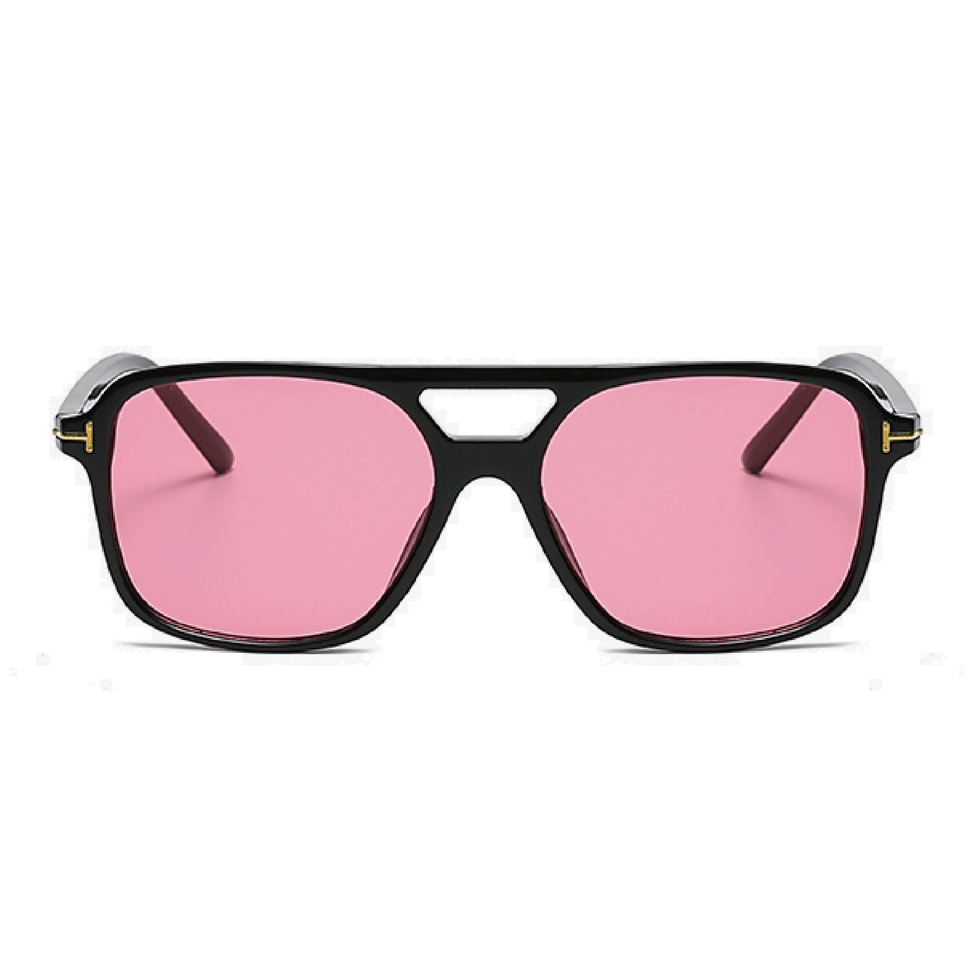 AUGEN By Visions India Retro Vintage Pilot Abstract Unisex Sunglasses UV400 Protected Medium Size (Pink, 123)- Pack of 1