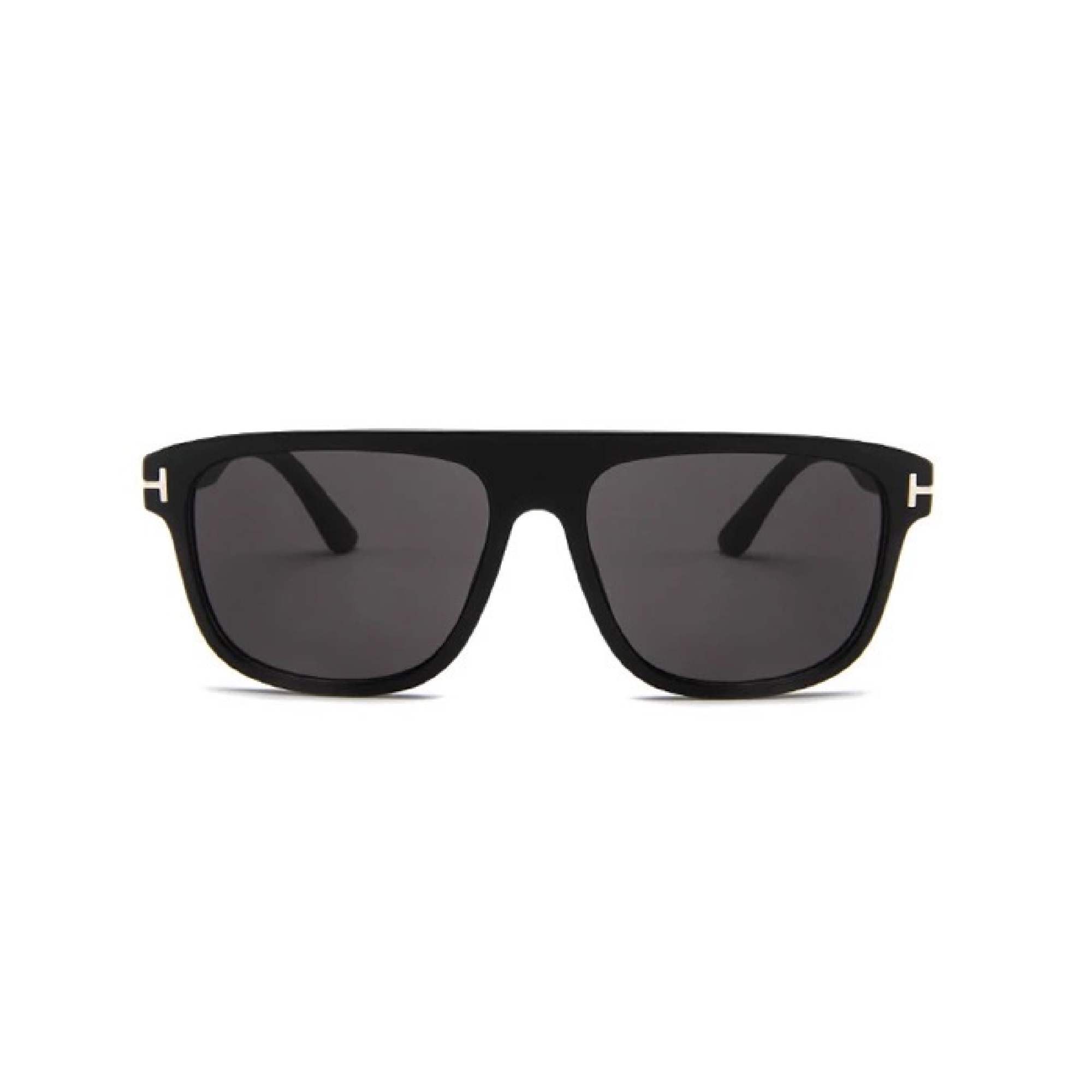 AUGEN By Visions India Retro Vintage Rectangular Abstract Unisex Sunglasses UV400 Protected Medium Size (Black2, 132)