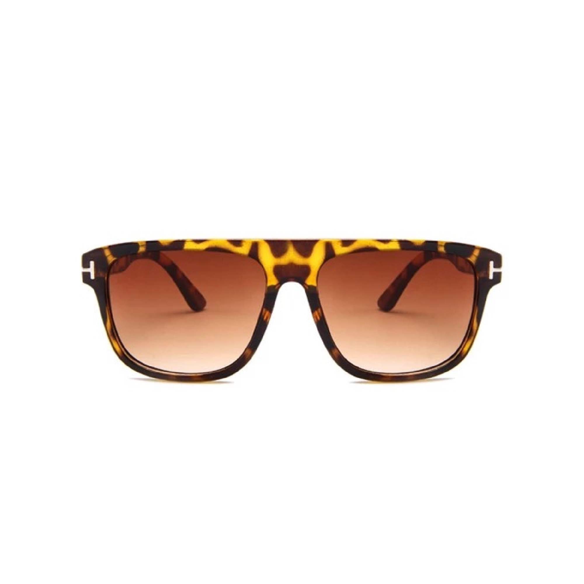 AUGEN By Visions India Retro Vintage Rectangular Abstract Unisex Sunglasses UV400 Protected Medium Size (DaBrown, 132)