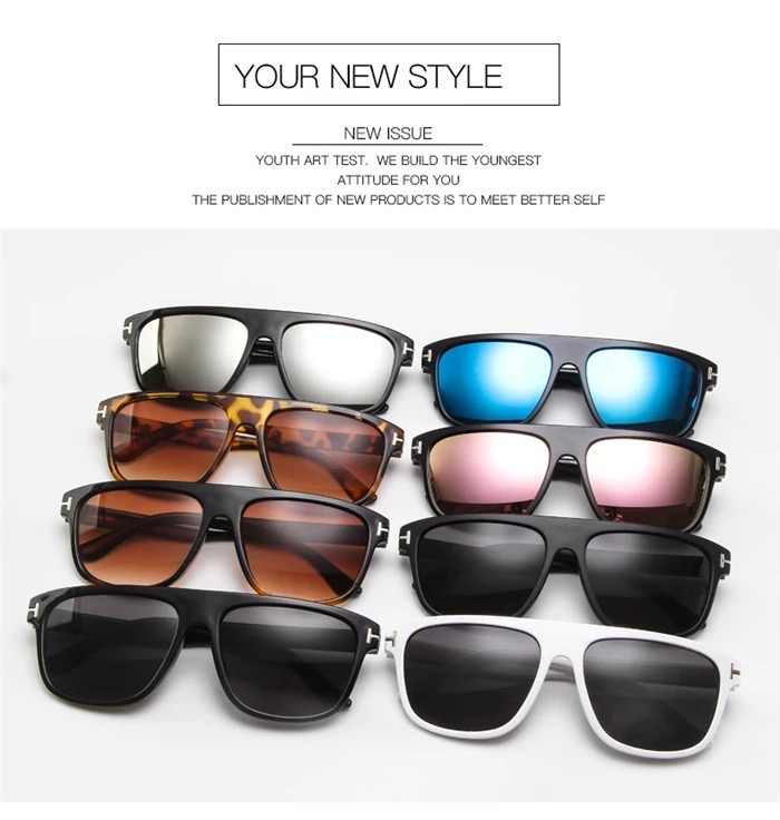 AUGEN By Visions India Retro Vintage Rectangular Abstract Unisex Sunglasses UV400 Protected Medium Size (DaBrown, 132)