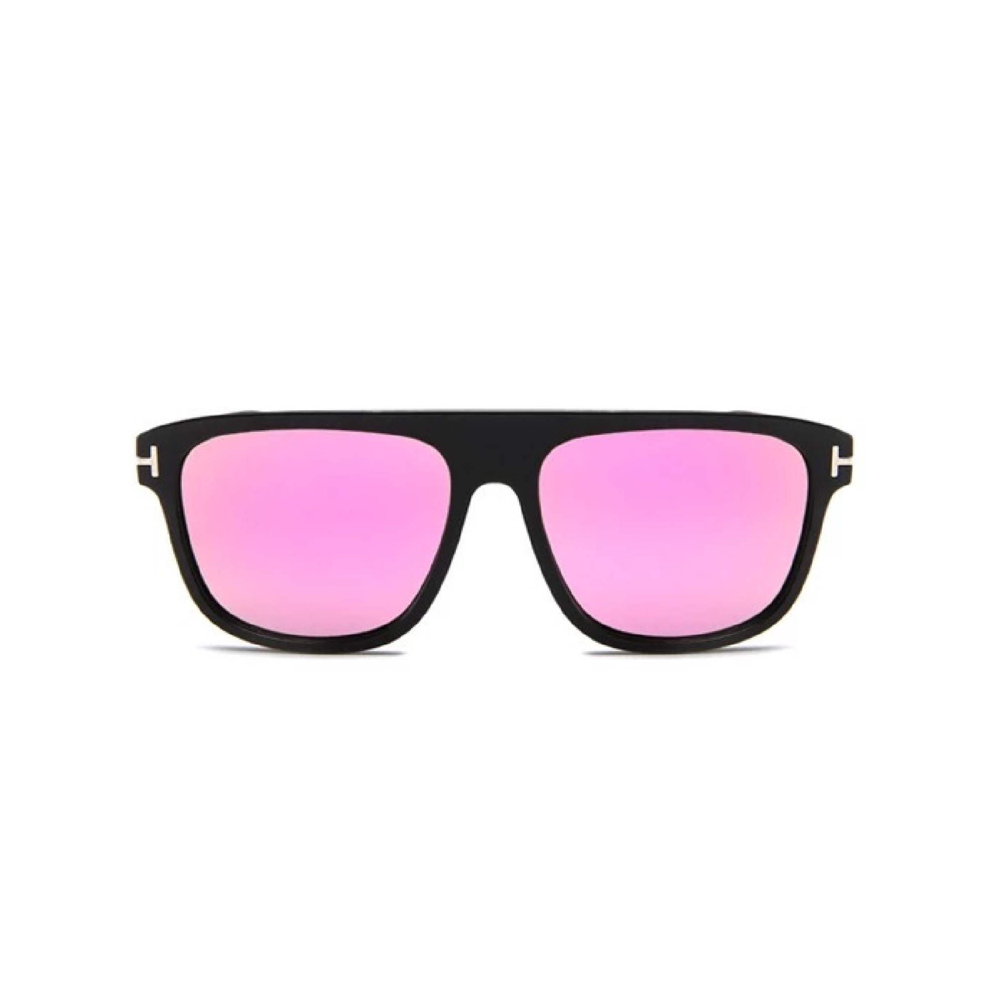 AUGEN By Visions India Retro Vintage Rectangular Abstract Unisex Sunglasses UV400 Protected Medium Size (Pink, 132)