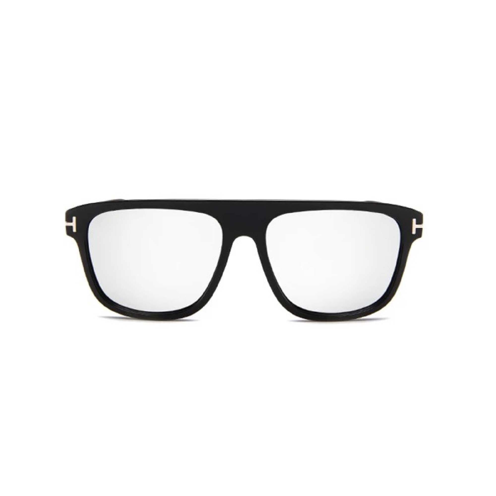 AUGEN By Visions India Retro Vintage Rectangular Abstract Unisex Sunglasses UV400 Protected Medium Size (Silver, 132)