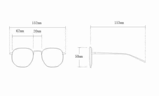 AUGEN By Visions India Retro Vintage Square Abstract Unisex Sunglasses UV400 Protected Large Size (Orange, 135)