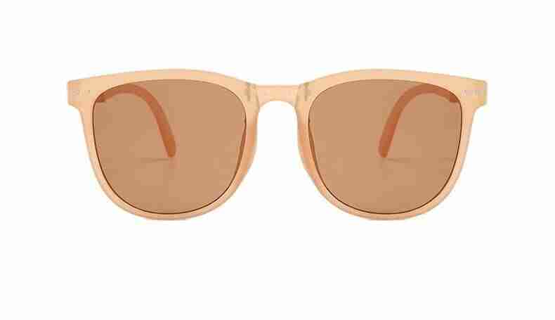AUGEN By Visions India Retro Vintage Square Abstract Folding Unisex Sunglasses UV400 Protected Large Size (Brown, 136)