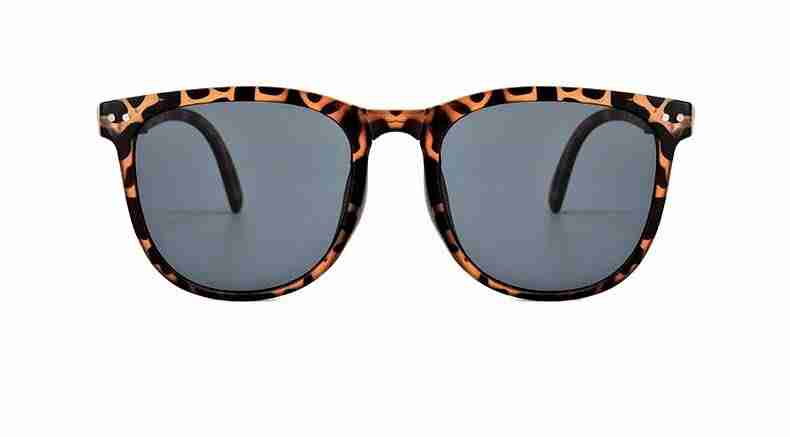 AUGEN By Visions India Retro Vintage Square Abstract Folding Unisex Sunglasses UV400 Protected Large Size (DaBrown, 136)