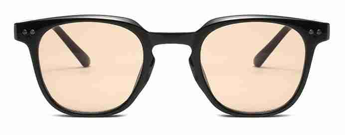 AUGEN By Visions India Retro Vintage Square Abstract Unisex UV Protected Sunglasses UV400 Protected Medium Size (Brown, 140) - Pack of 1
