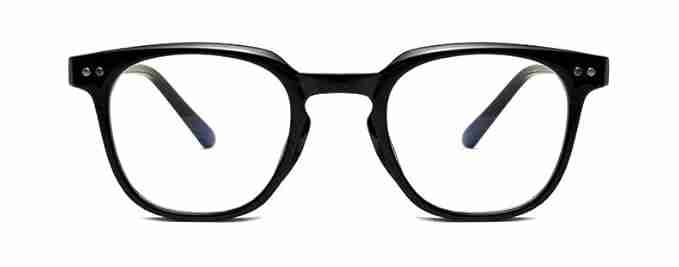 AUGEN By Visions India Retro Vintage Square Abstract Unisex Sunglasses UV400 Protected Medium Size (Clear, 140) - Pack of 1