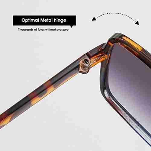 AUGEN By Visions India Retro Vintage Oversized Abstract Unisex Sunglasses UV400 Protected Large Size (Black2, 141) - Pack of 1