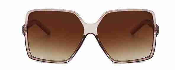 AUGEN By Visions India Retro Vintage Oversized Abstract Unisex Sunglasses UV400 Protected Large Size (Brown, 141)