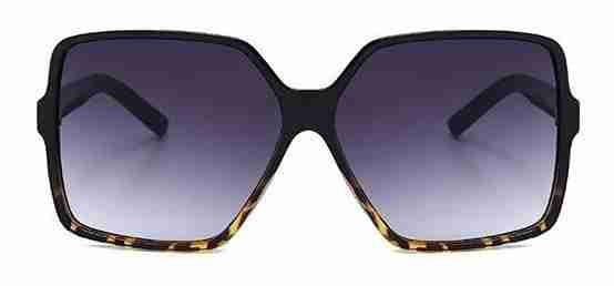 AUGEN By Visions India Retro Vintage Oversized Abstract Unisex Sunglasses UV400 Protected Large Size (Brown2, 141)