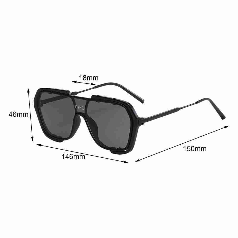 AUGEN By Visions India Retro Vintage Cateye Abstract Unisex Sunglasses Uv400 Protected Medium Size (Black, 144, Pack Of 1 - Uv Protected)