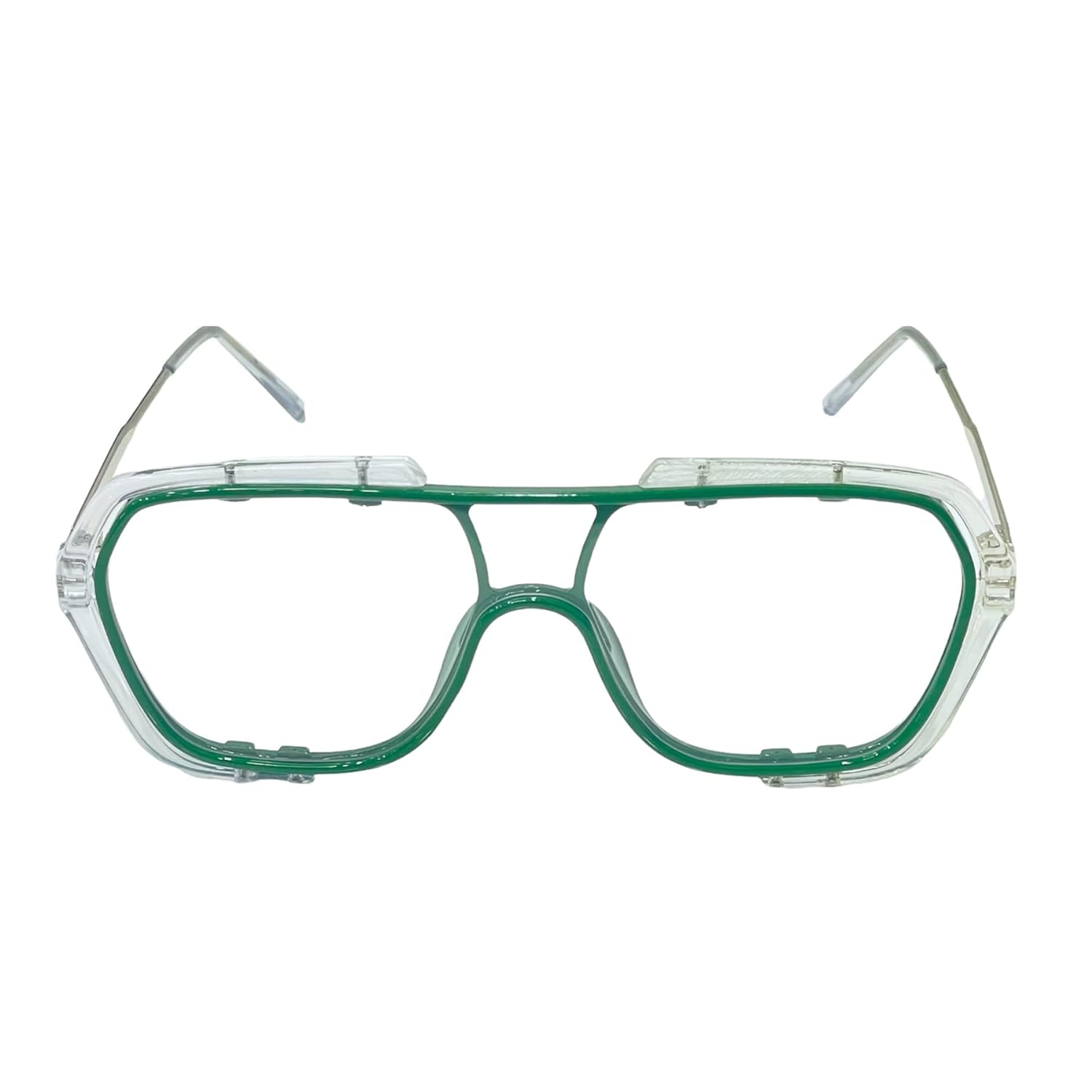 AUGEN By Visions India Retro Vintage Cateye Abstract Unisex Sunglasses UV400 Protected Medium Size (Green, 144) - Pack of 1