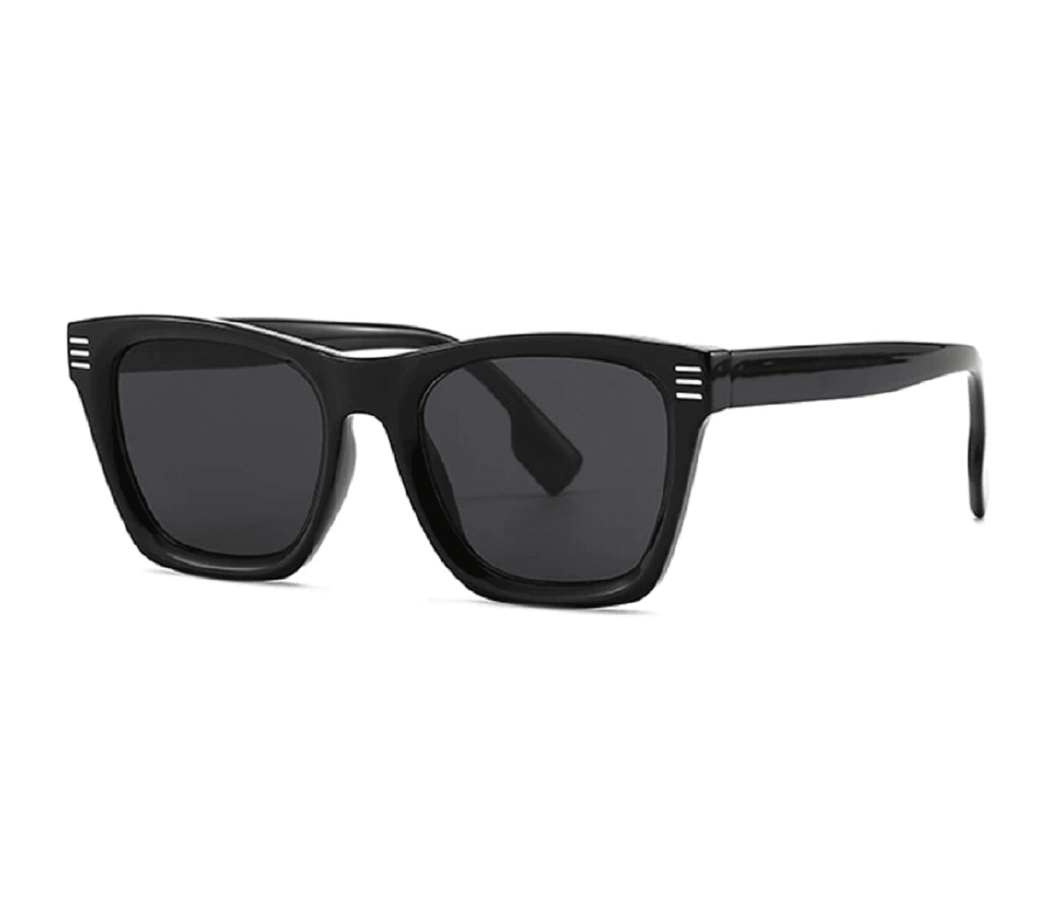 AUGEN By Visions India Retro Vintage Square Abstract Unisex Sunglasses UV400 Protected Medium Size (C1, 146)