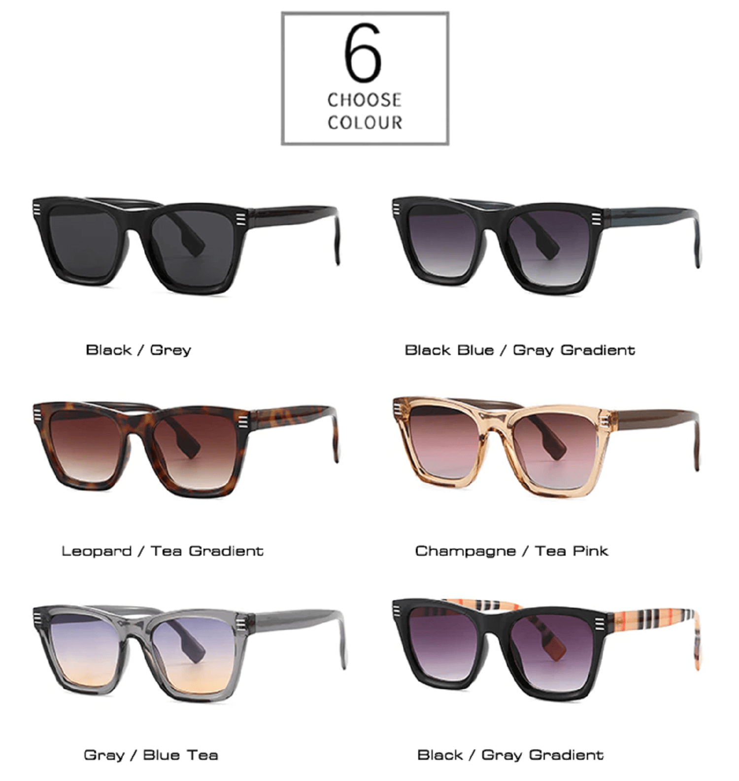 AUGEN By Visions India Retro Vintage Square Abstract Unisex Sunglasses UV400 Protected Medium Size (C3, 146)