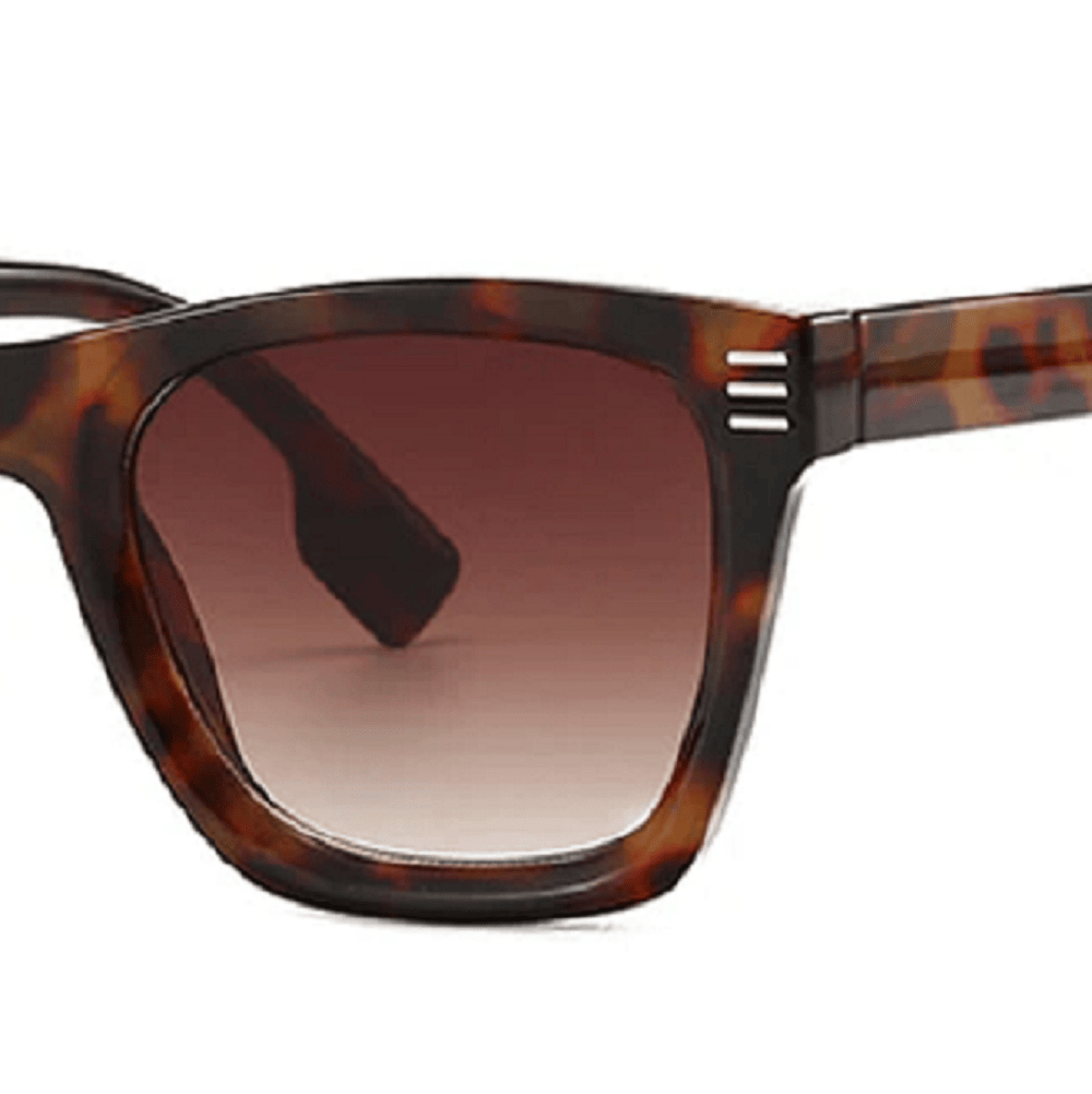 AUGEN By Visions India Retro Vintage Square Abstract Unisex Sunglasses UV400 Protected Medium Size (C4, 146)