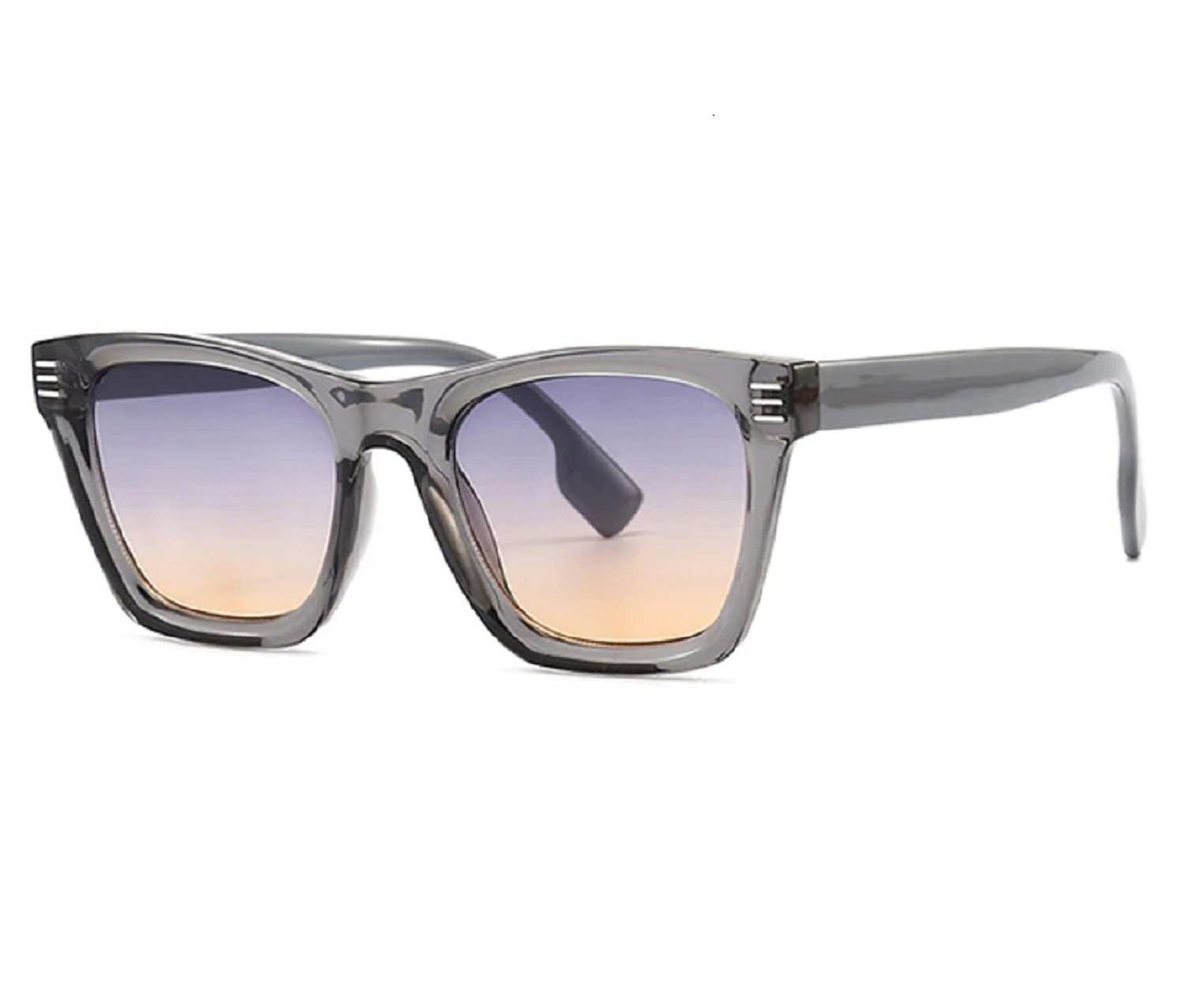 AUGEN By Visions India Retro Vintage Square Abstract Unisex Sunglasses UV400 Protected Medium Size (C6, 146)