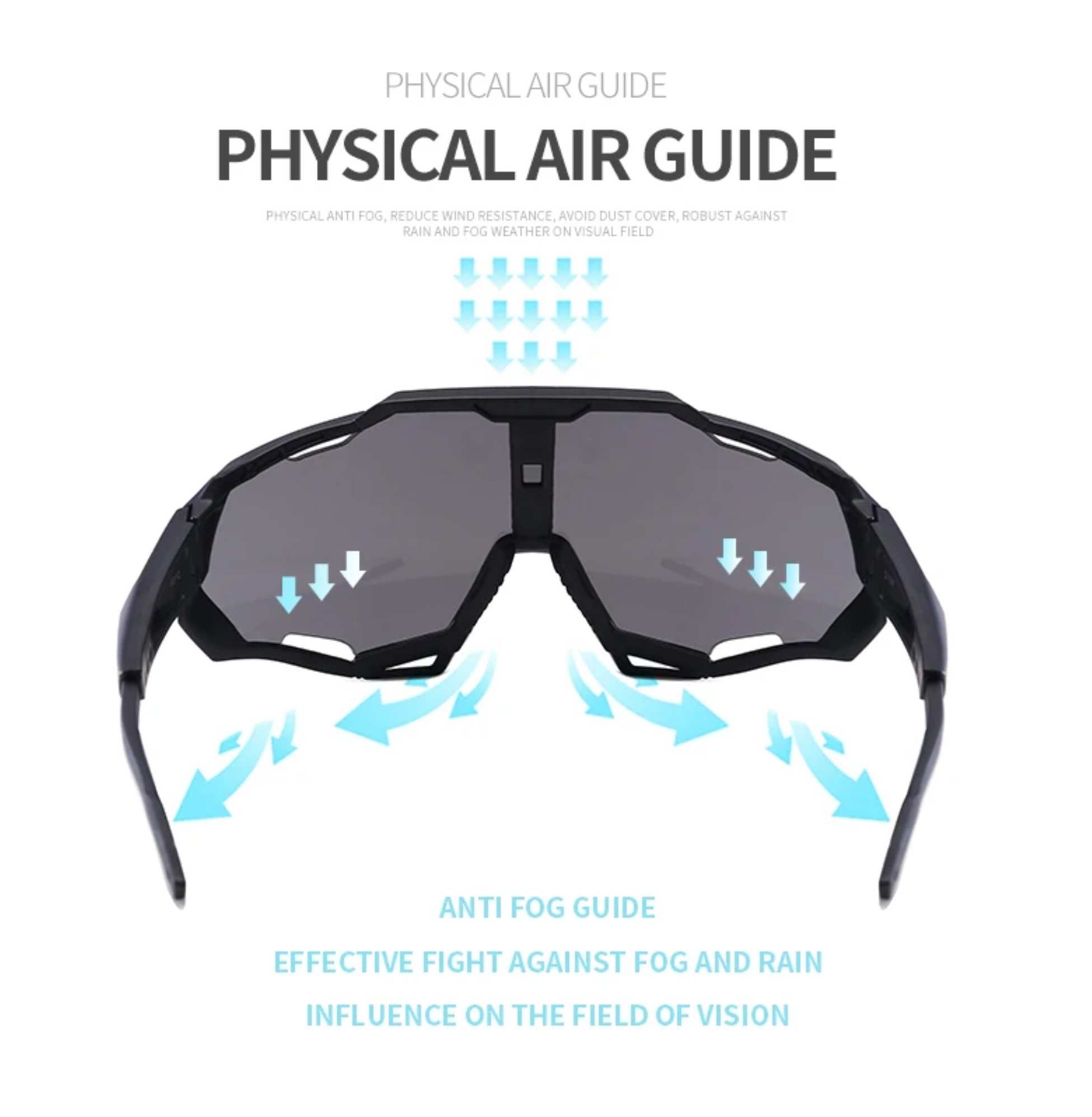 AUGEN By Visions India Sports Mirrored Wraparound Sunglasses for Cycling Cricket Riding Trekking Full Coverage UV 400 Protection Abstract Unisex Sunglass Large (C11, 154)