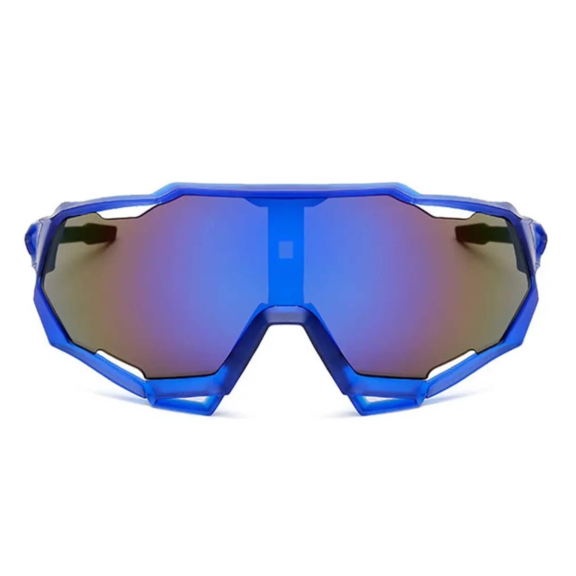 AUGEN By Visions India Sports Mirrored Wraparound Sunglasses for Cycling Cricket Riding Trekking Full Coverage UV 400 Protection Abstract Unisex Sunglasses Large Size (C7, 154)