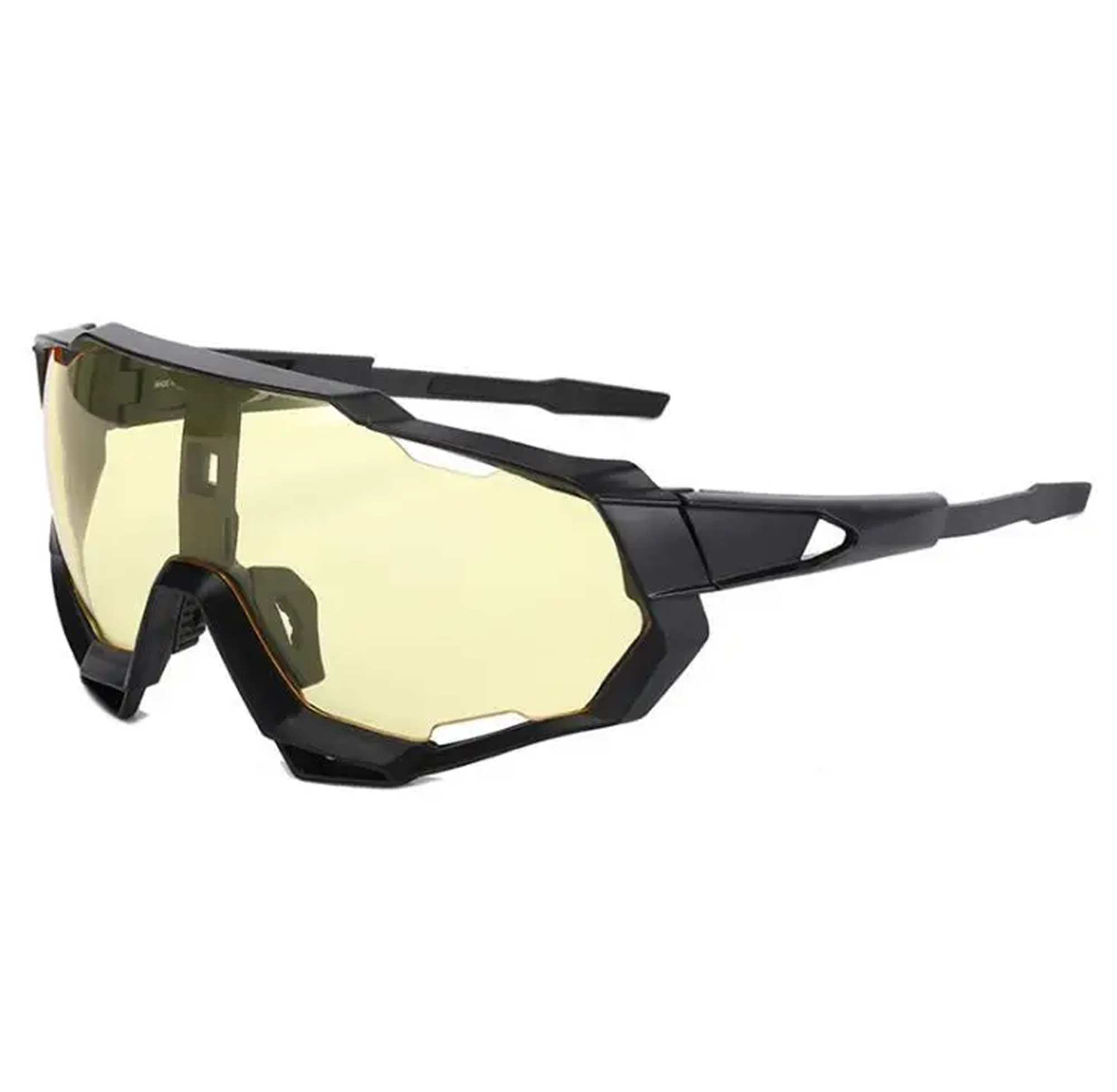 AUGEN By Visions India Sports Mirrored Wraparound Sunglasses for Cycling Cricket Riding Trekking Full Coverage UV 400 Protection Abstract Unisex Sunglass Large (C9, 154)