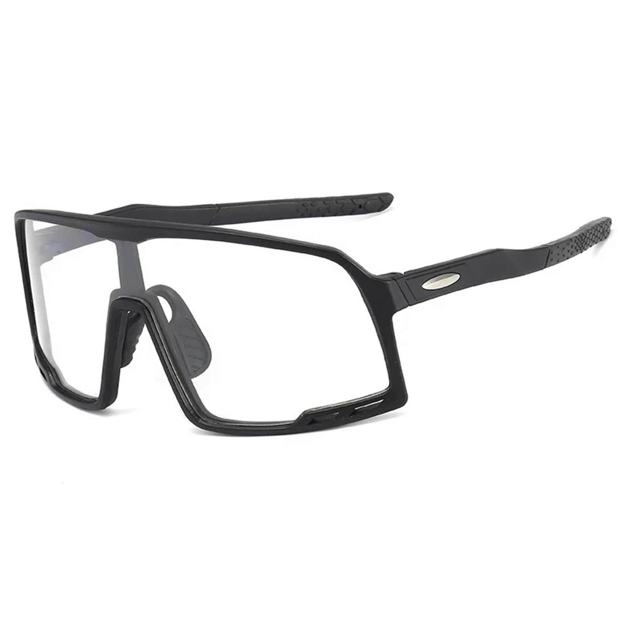 AUGEN By Visions India Sports Mirrored Wraparound Sunglasses for Cycling Cricket Riding Trekking Full Coverage UV 400 Protection Abstract Unisex Sunglasses Large Size (C10, 155)