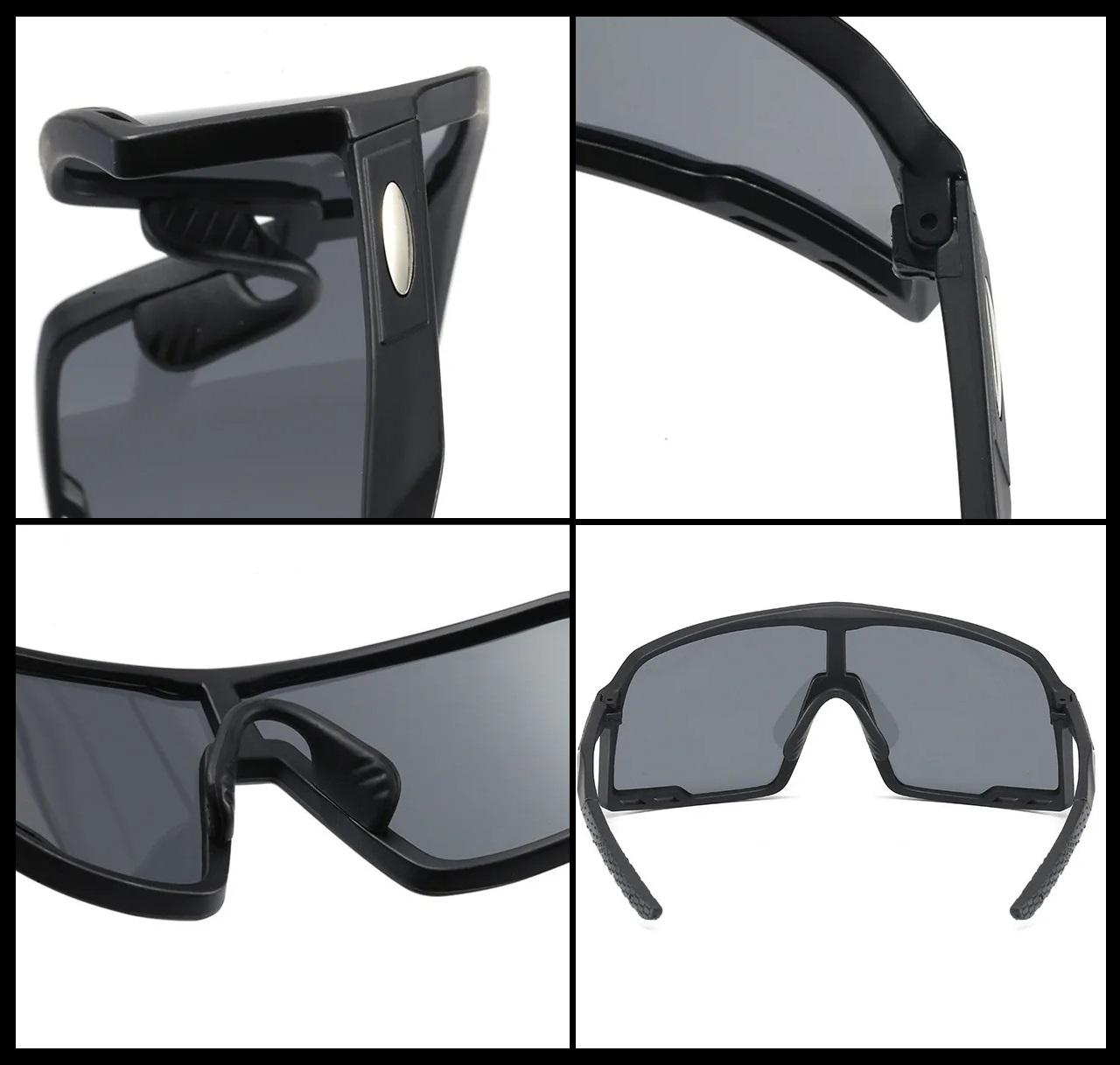 AUGEN By Visions India Sports Mirrored Wraparound Sunglasses for Cycling Cricket Riding Trekking Full Coverage UV 400 Protection Abstract Unisex Sunglass Large (C2, 155)