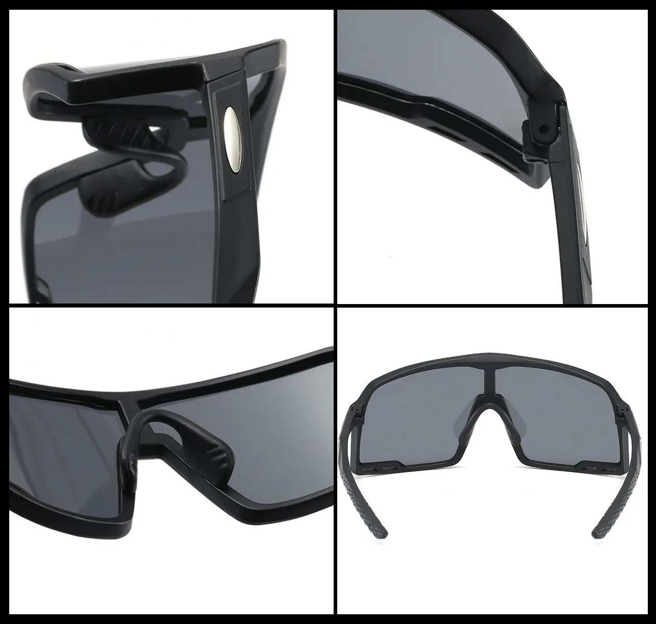 AUGEN By Visions India Sports Mirrored Wraparound Sunglasses for Cycling Cricket Riding Trekking Full Coverage UV 400 Protection Abstract Unisex Sunglasses Large Size (C4, 155)