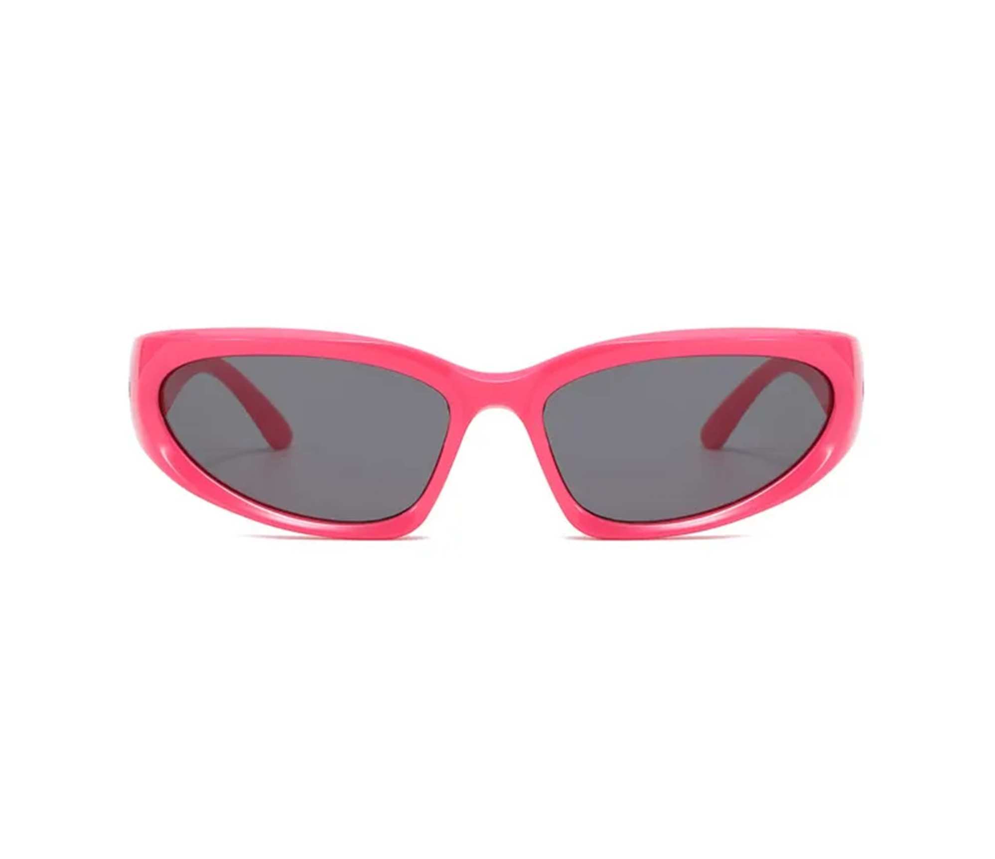 AUGEN By Visions India Y2K Futuristic Wrap Around Sunglasses, Trendy Cyberpunk Visor Sunglasses Monoblock Cyclops Shades UV 400 Protection Abstract Unisex Sunglasses Medium (C2, 157)