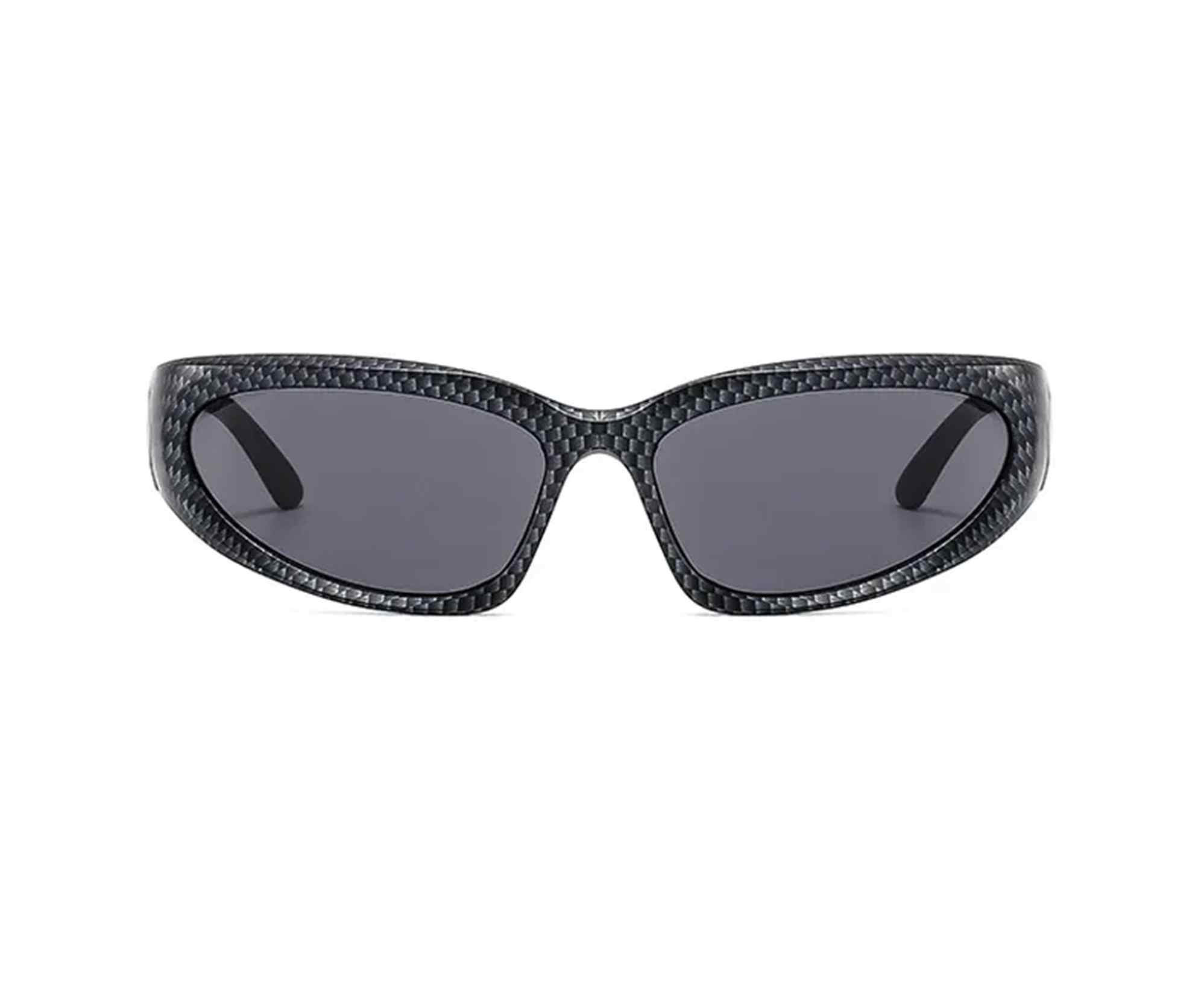 AUGEN By Visions India Y2K Futuristic Wrap Around Sunglasses, Trendy Cyberpunk Visor Sunglasses Monoblock Cyclops Shades UV 400 Protection Abstract Unisex Sunglasses Medium (C5, 157)