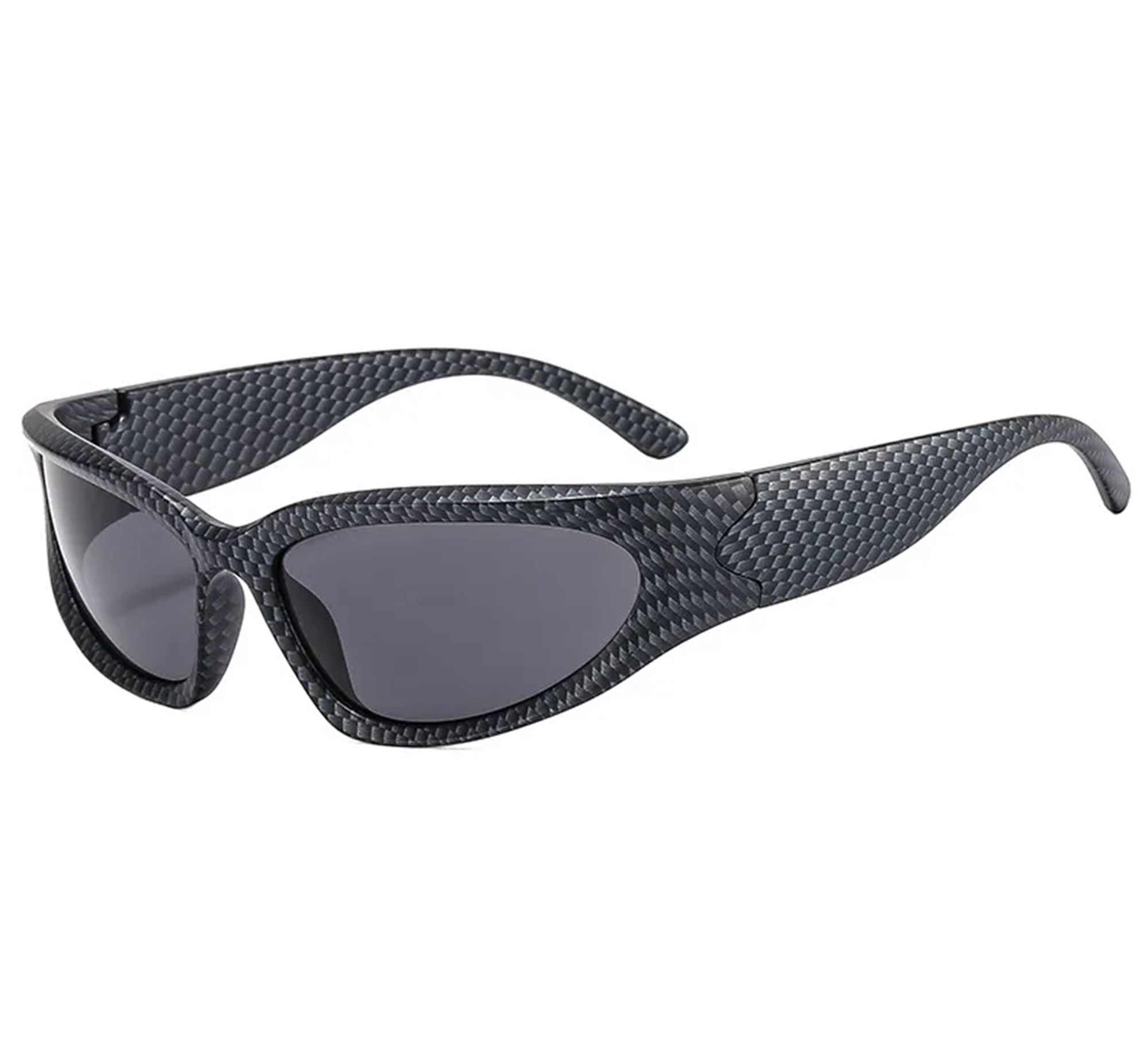 AUGEN By Visions India Y2K Futuristic Wrap Around Sunglasses, Trendy Cyberpunk Visor Sunglasses Monoblock Cyclops Shades UV 400 Protection Abstract Unisex Sunglasses Medium (C5, 157)