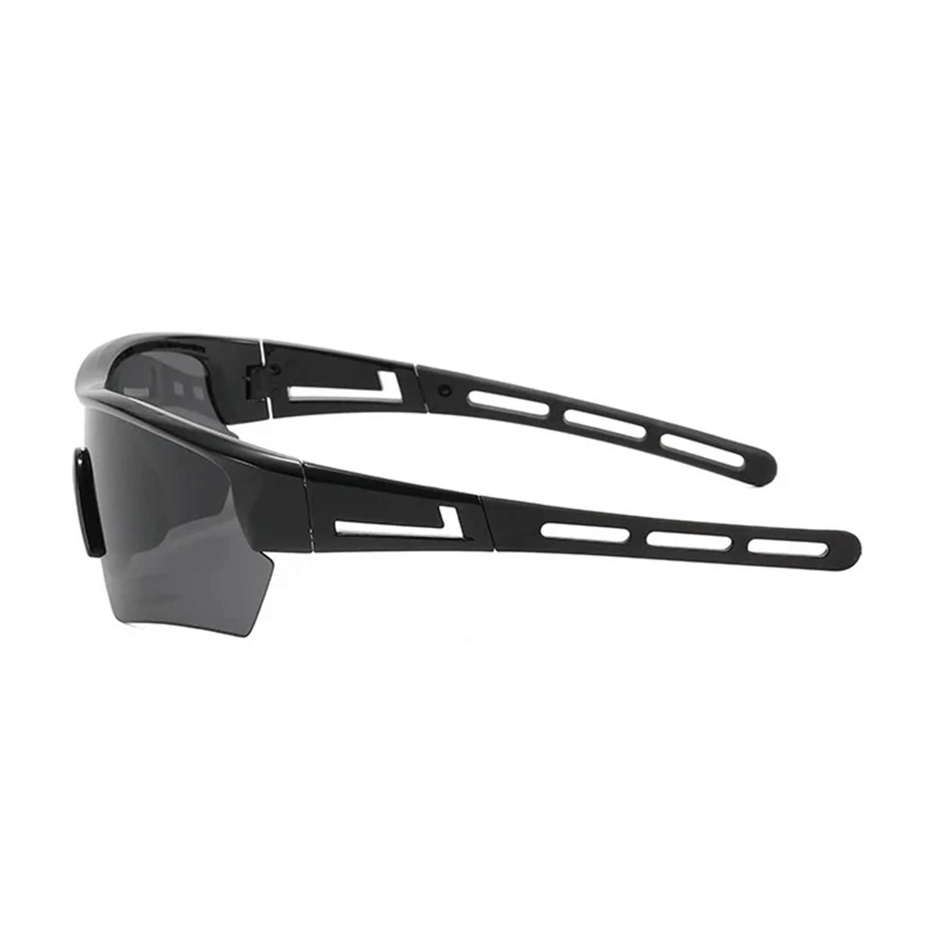 AUGEN By Visions India Sports Mirrored Wraparound Sunglasses for Cycling Cricket Riding Trekking Full Coverage UV 400 Protection Abstract Unisex Sunglasses Large (C1, 158)