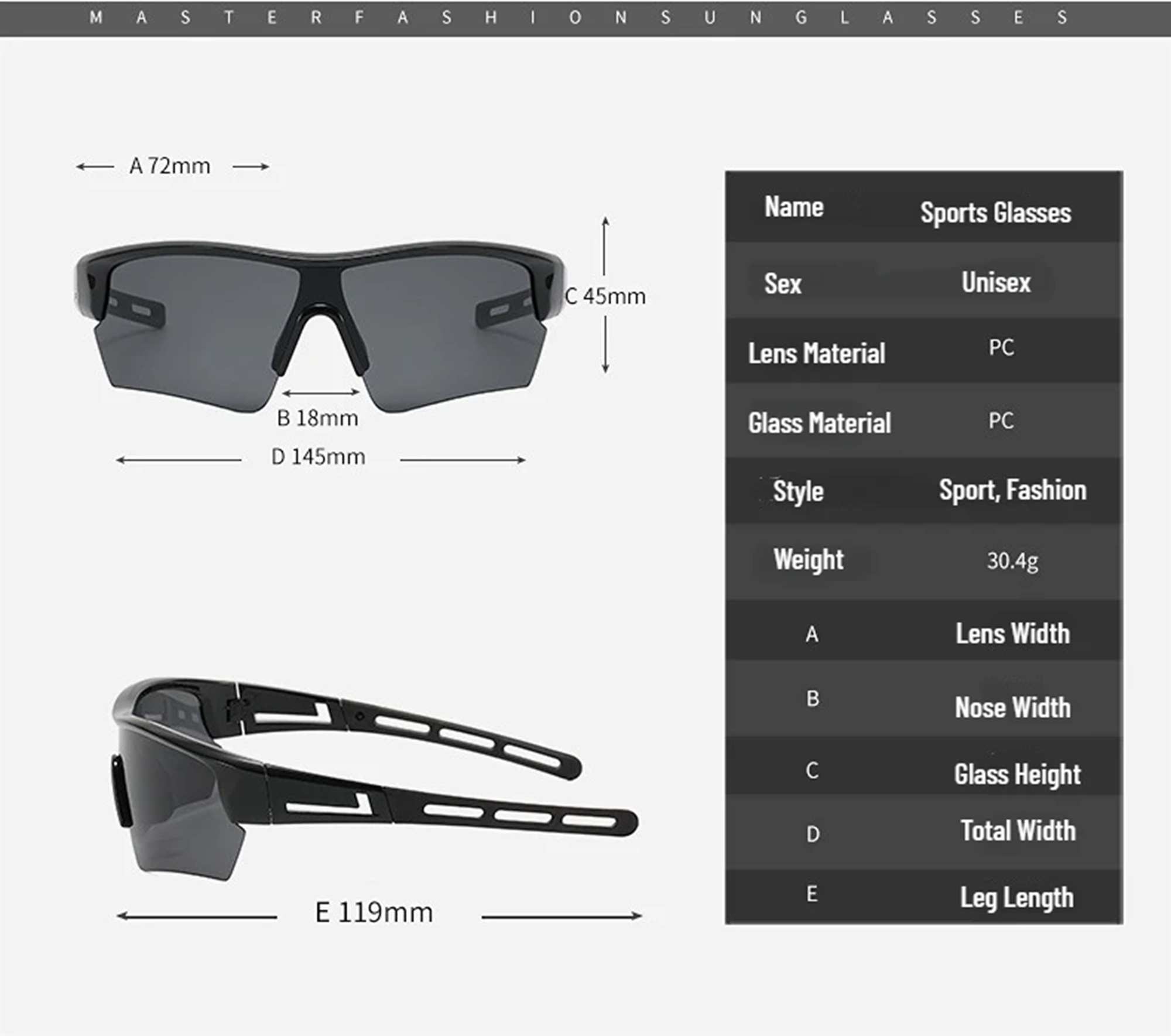 AUGEN By Visions India Sports Mirrored Wraparound Sunglasses for Cycling Cricket Riding Trekking Full Coverage UV 400 Protection Abstract Unisex Sunglasses Large (C8, 158)