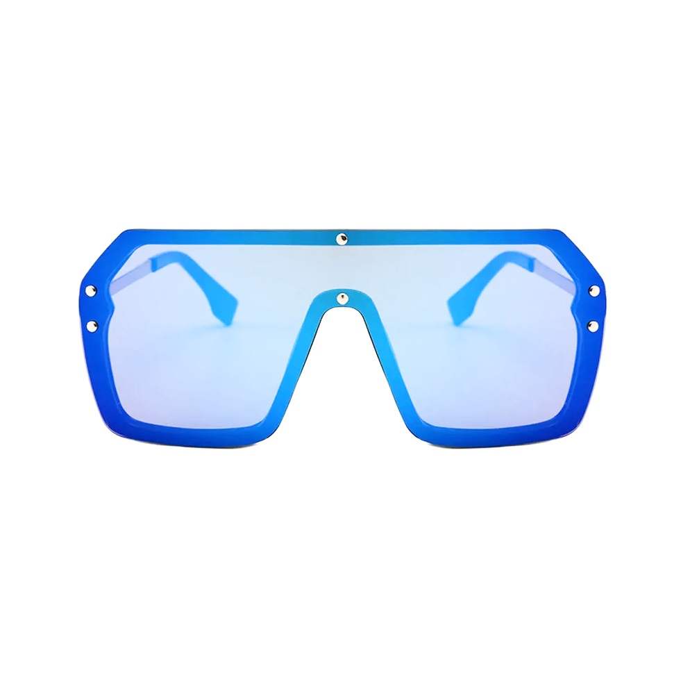 AUGEN By Visions India Retro Vintage Square Abstract Unisex Sunglasses Polarized UV400 Protected Large Size (C4, 159)