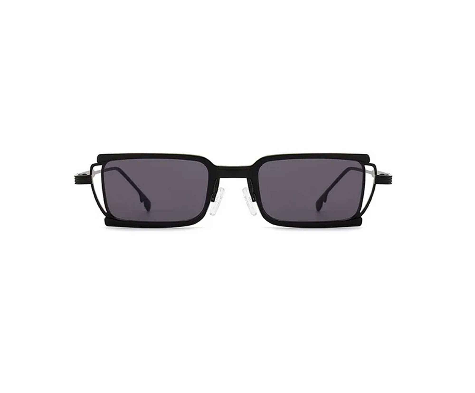AUGEN By Visions India Retro Vintage Square Abstract Unisex Sunglasses UV400 Protected Small Size (C1, 162)